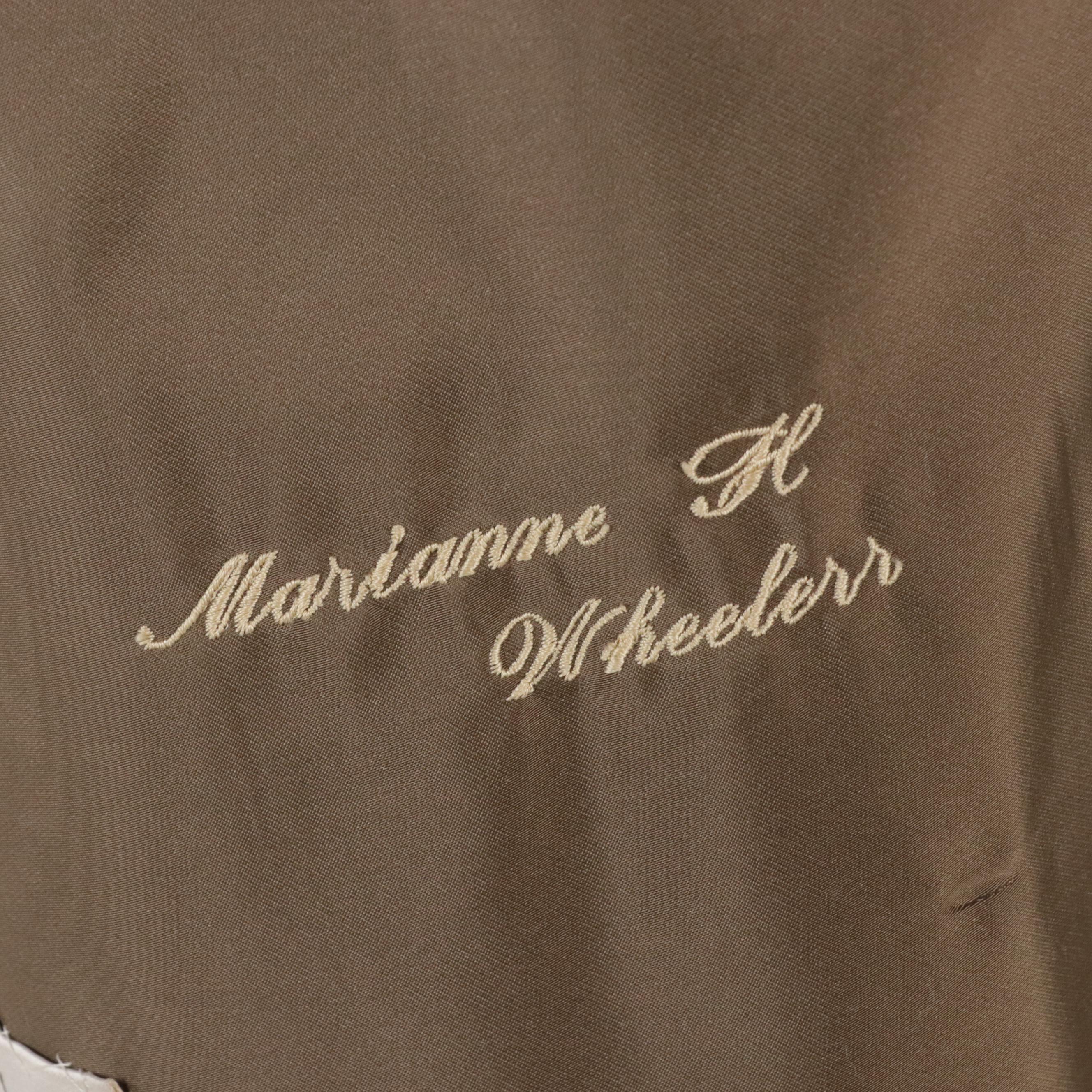 Valentino Boutique by Kotsovos Silver Cross Mink Fur Long Coat