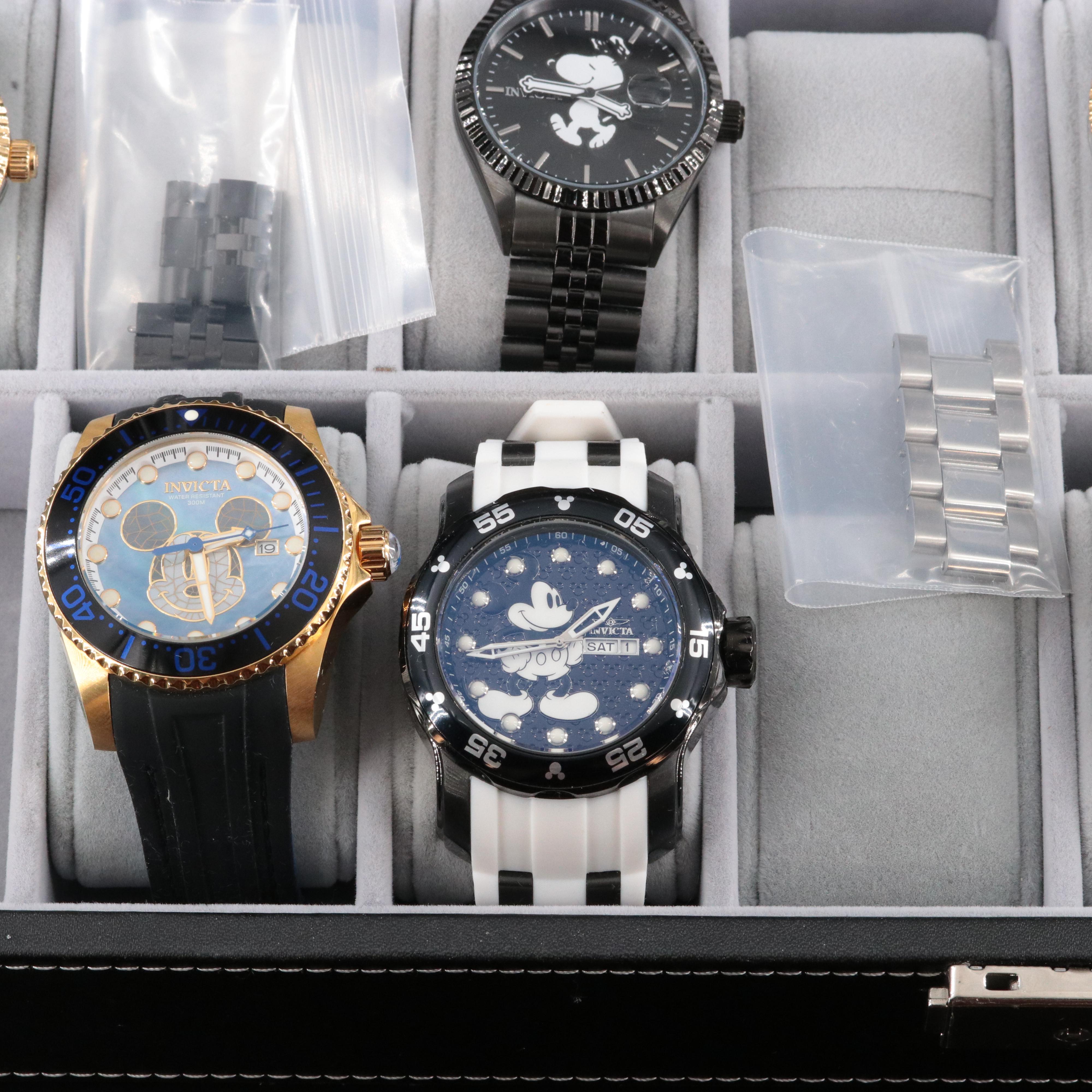 Snoopy, Mickey, Popeye Invictas, Seikos & Other Watches
