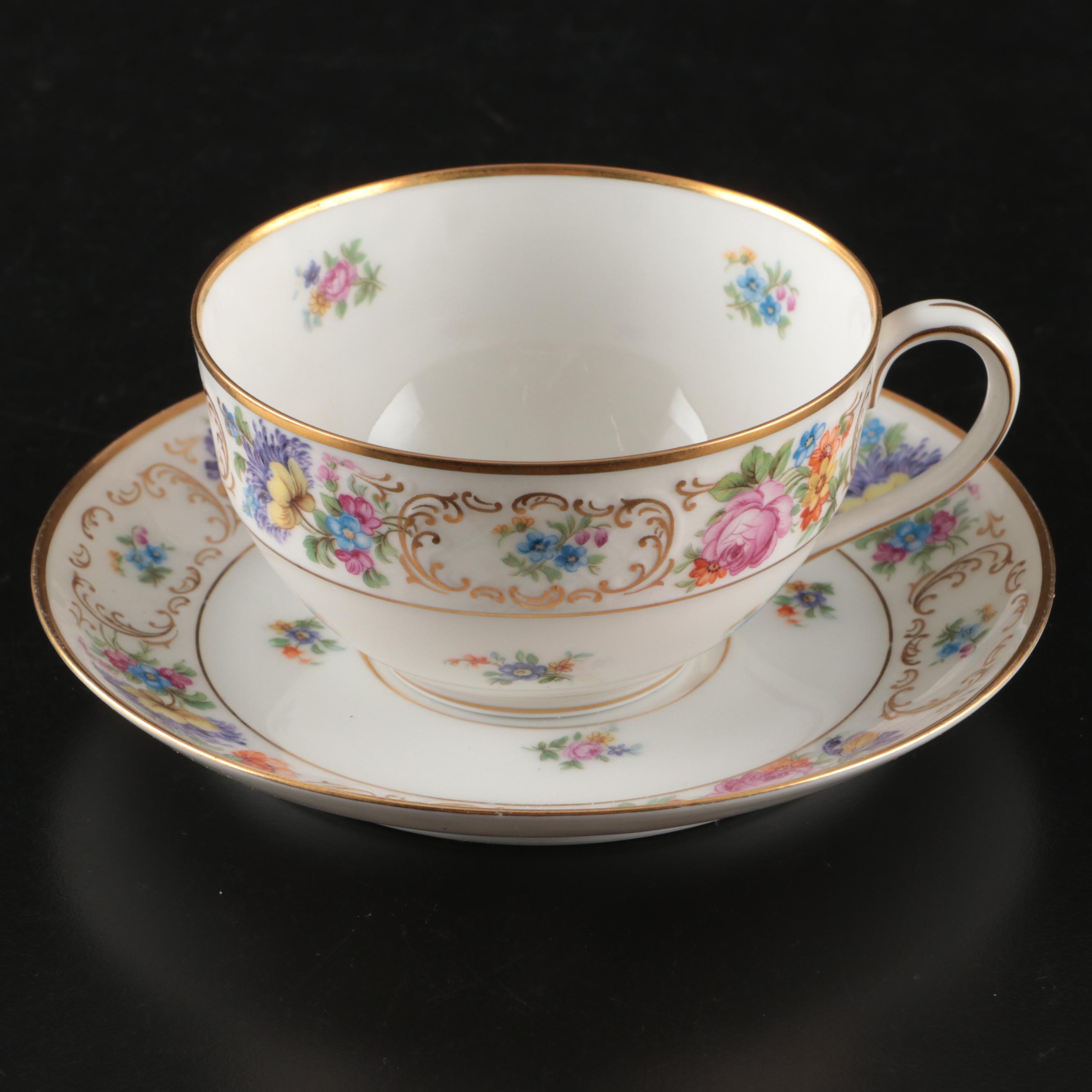 Tirschenreuth "Dresden" Porcelain Dinnerware with Schumann Tray