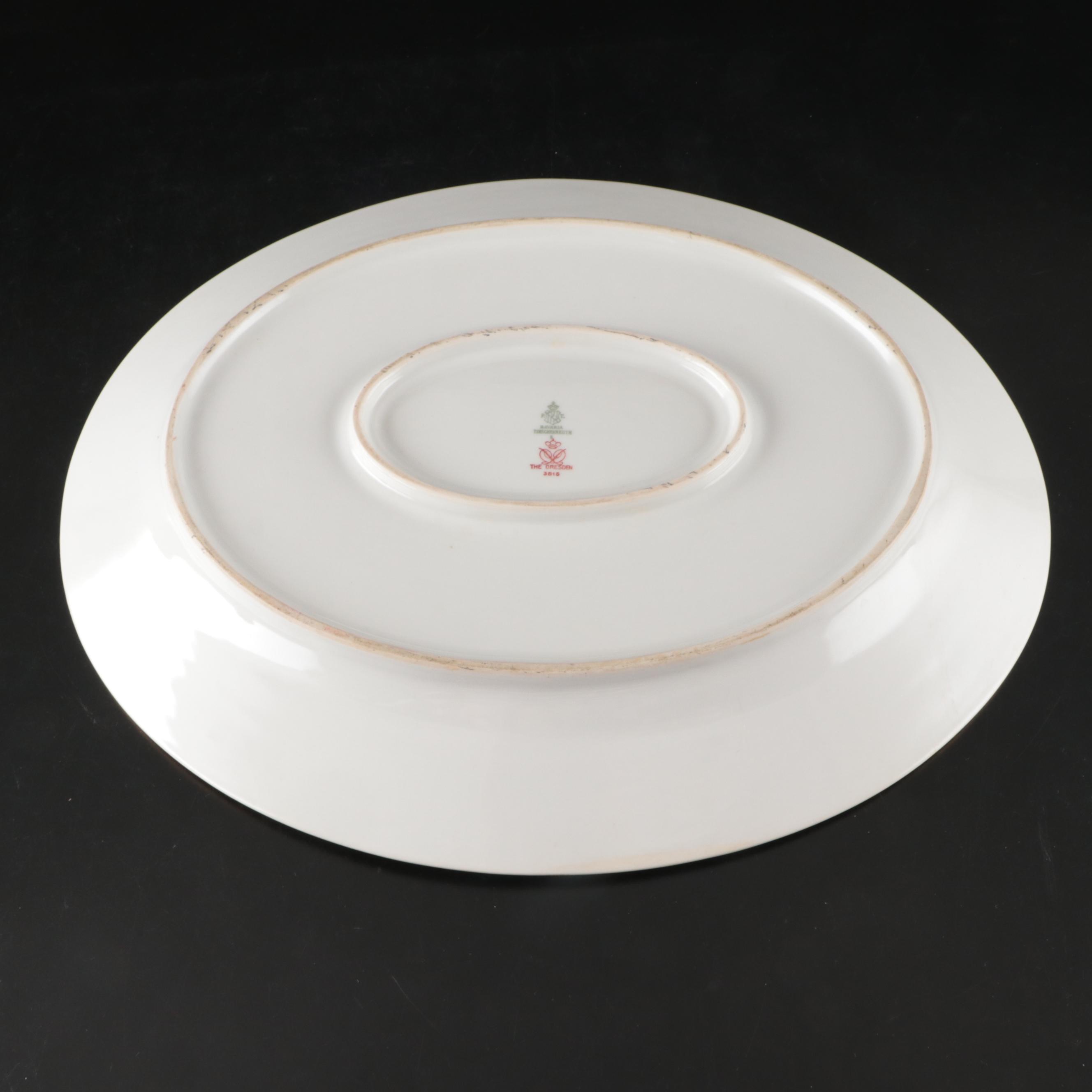 Tirschenreuth "Dresden" Porcelain Dinnerware with Schumann Tray