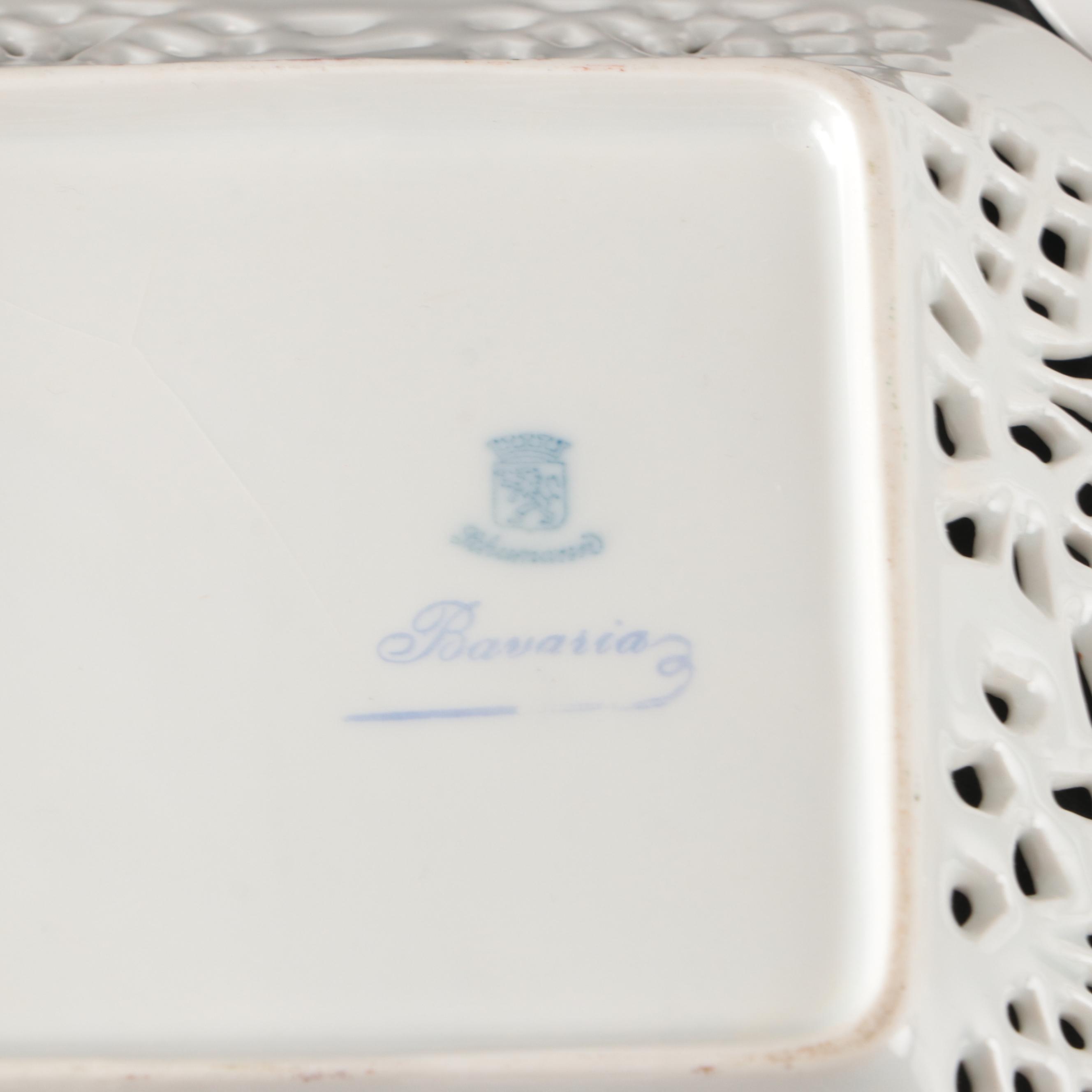 Tirschenreuth "Dresden" Porcelain Dinnerware with Schumann Tray