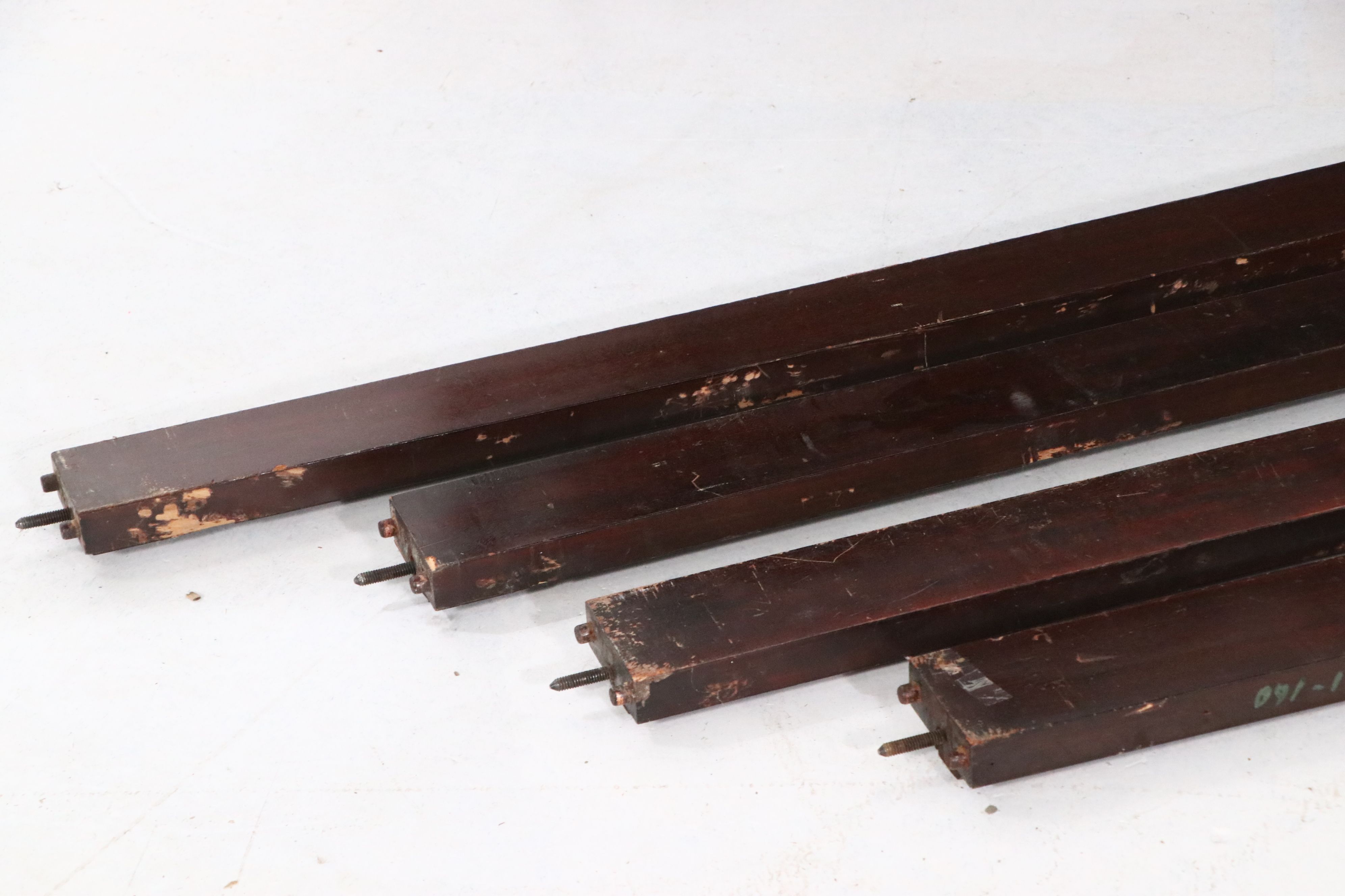 Pair of Robert Mitchell Furniture Co. Federal Style Mahogany Twin Bed Frames