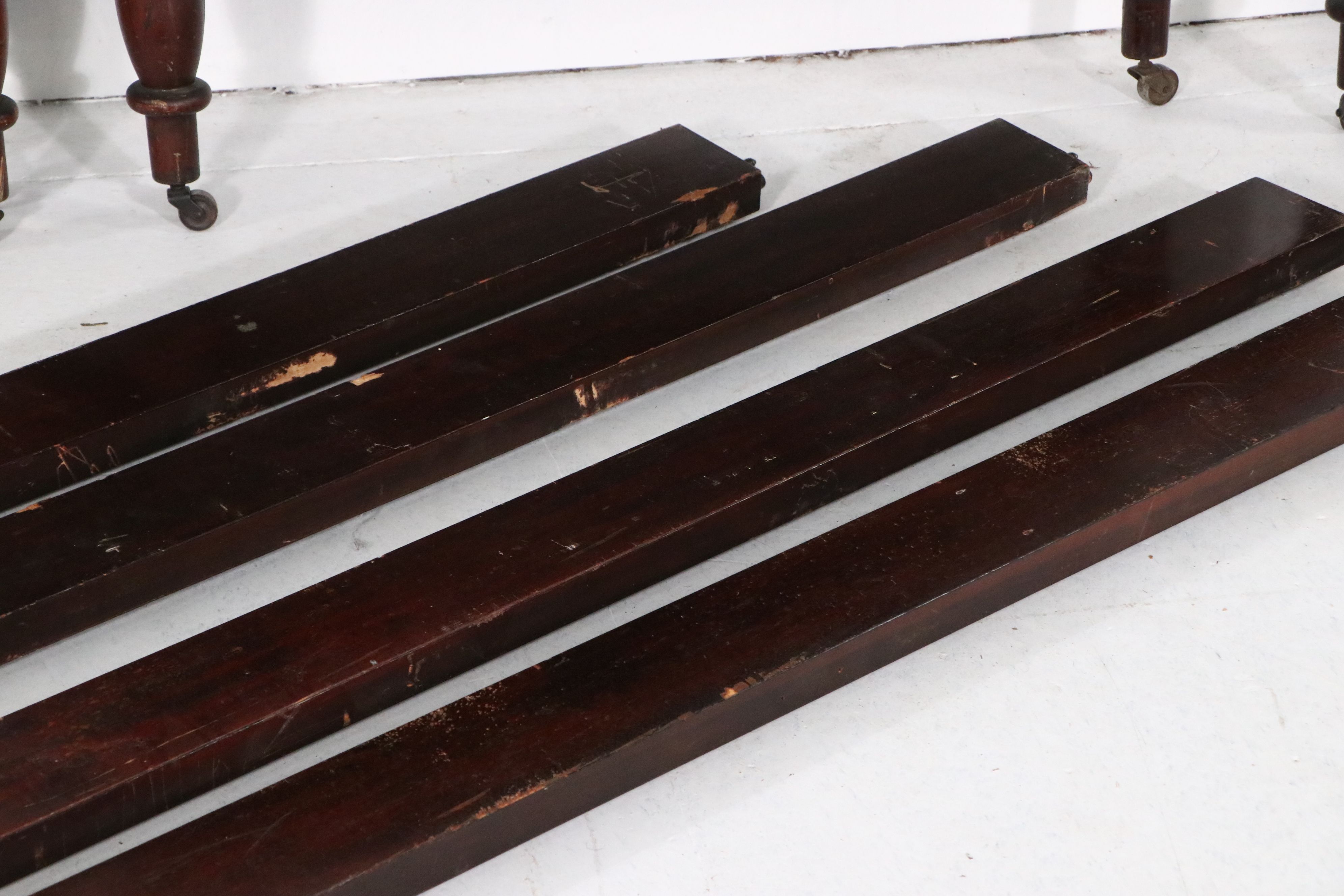 Pair of Robert Mitchell Furniture Co. Federal Style Mahogany Twin Bed Frames