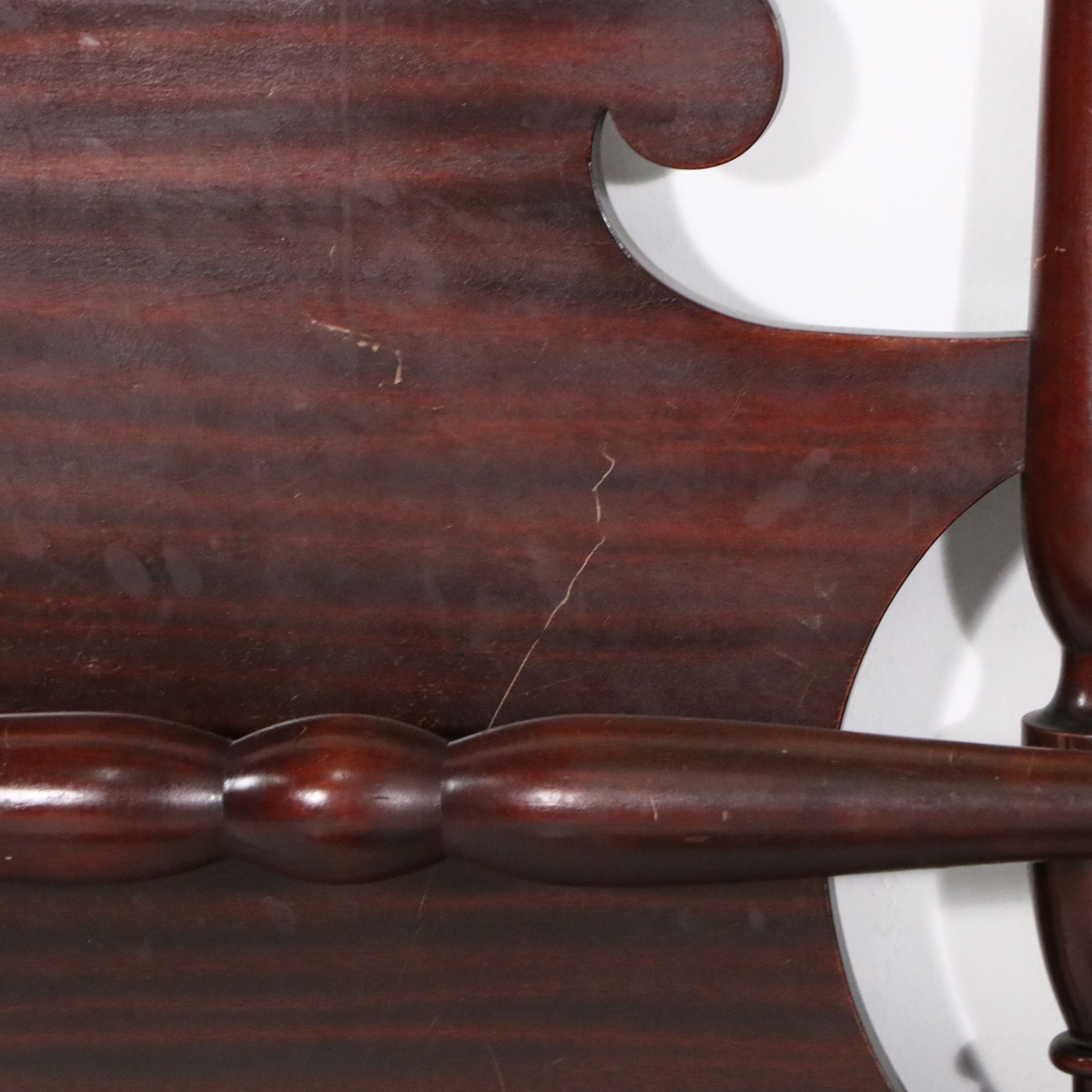 Pair of Robert Mitchell Furniture Co. Federal Style Mahogany Twin Bed Frames