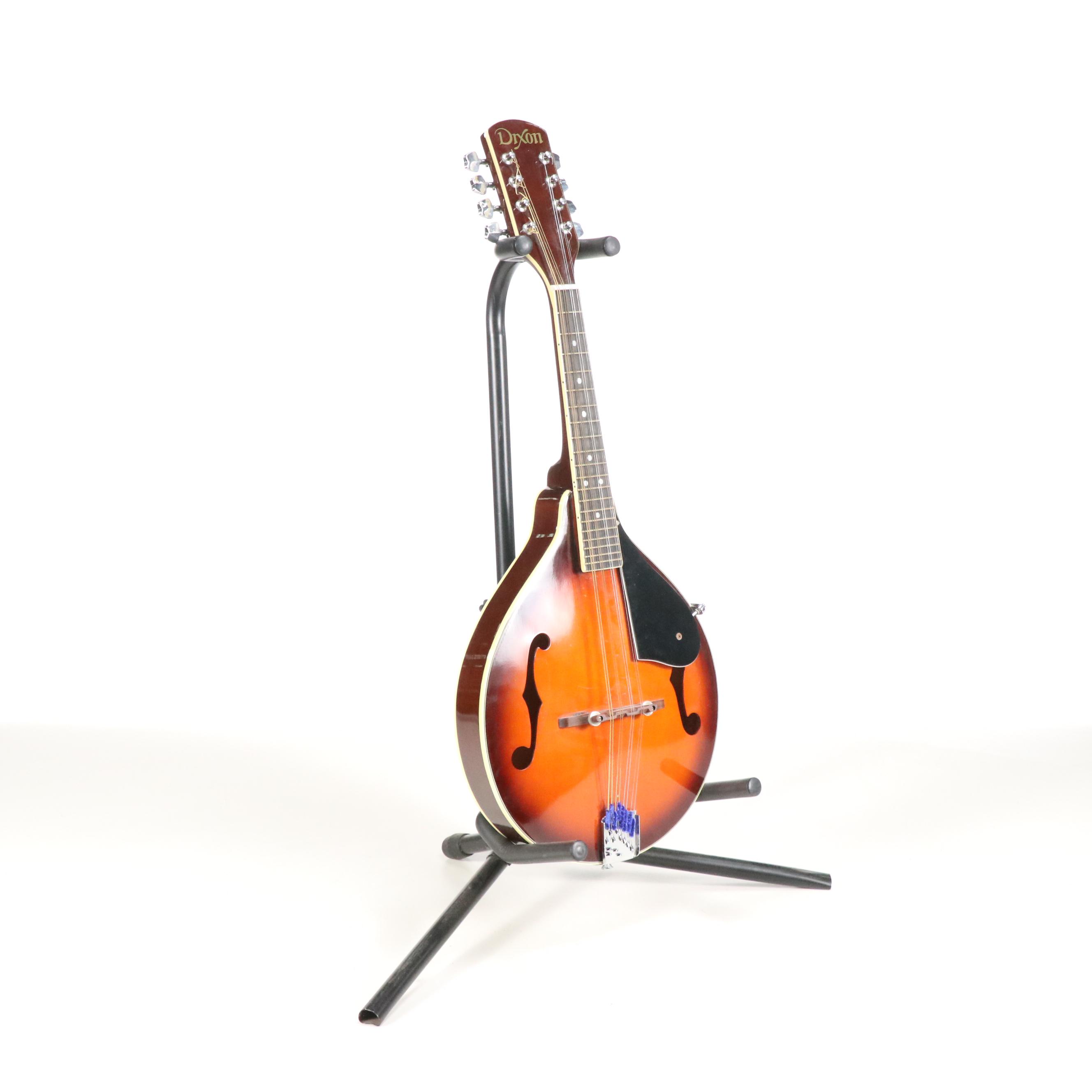 Dixon DM-7 Sunburst Finish Mandolin with Travel Case