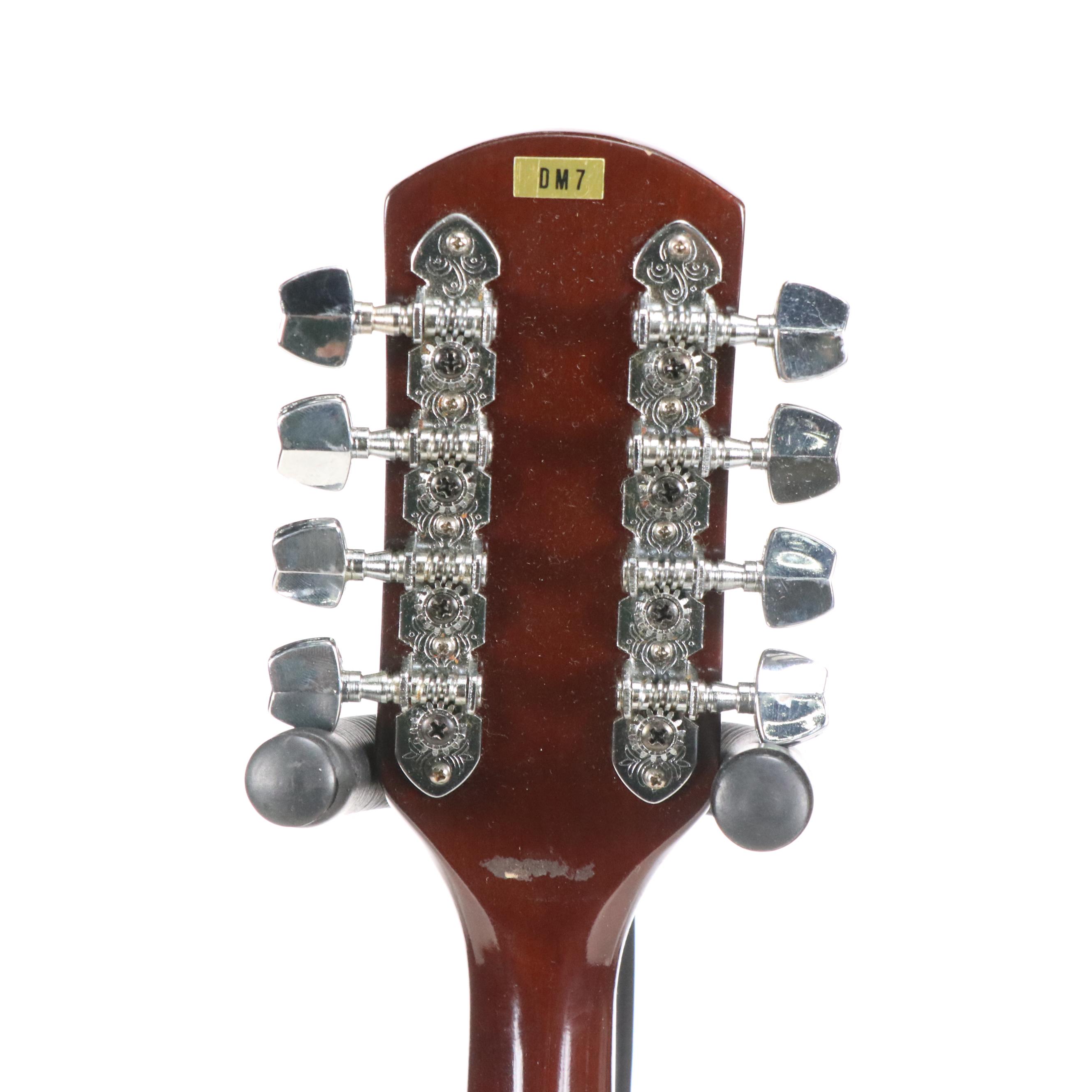 Dixon DM-7 Sunburst Finish Mandolin with Travel Case