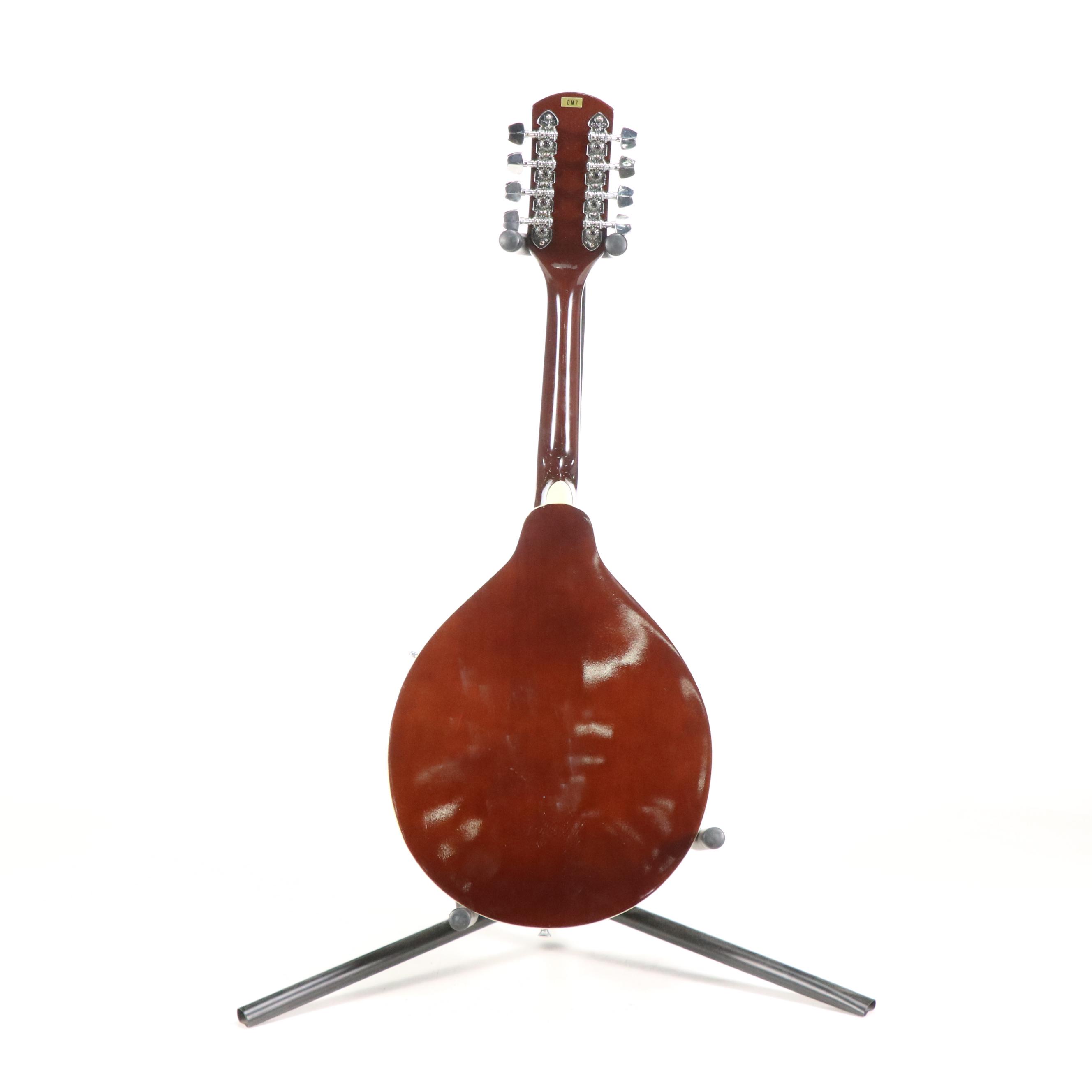 Dixon DM-7 Sunburst Finish Mandolin with Travel Case