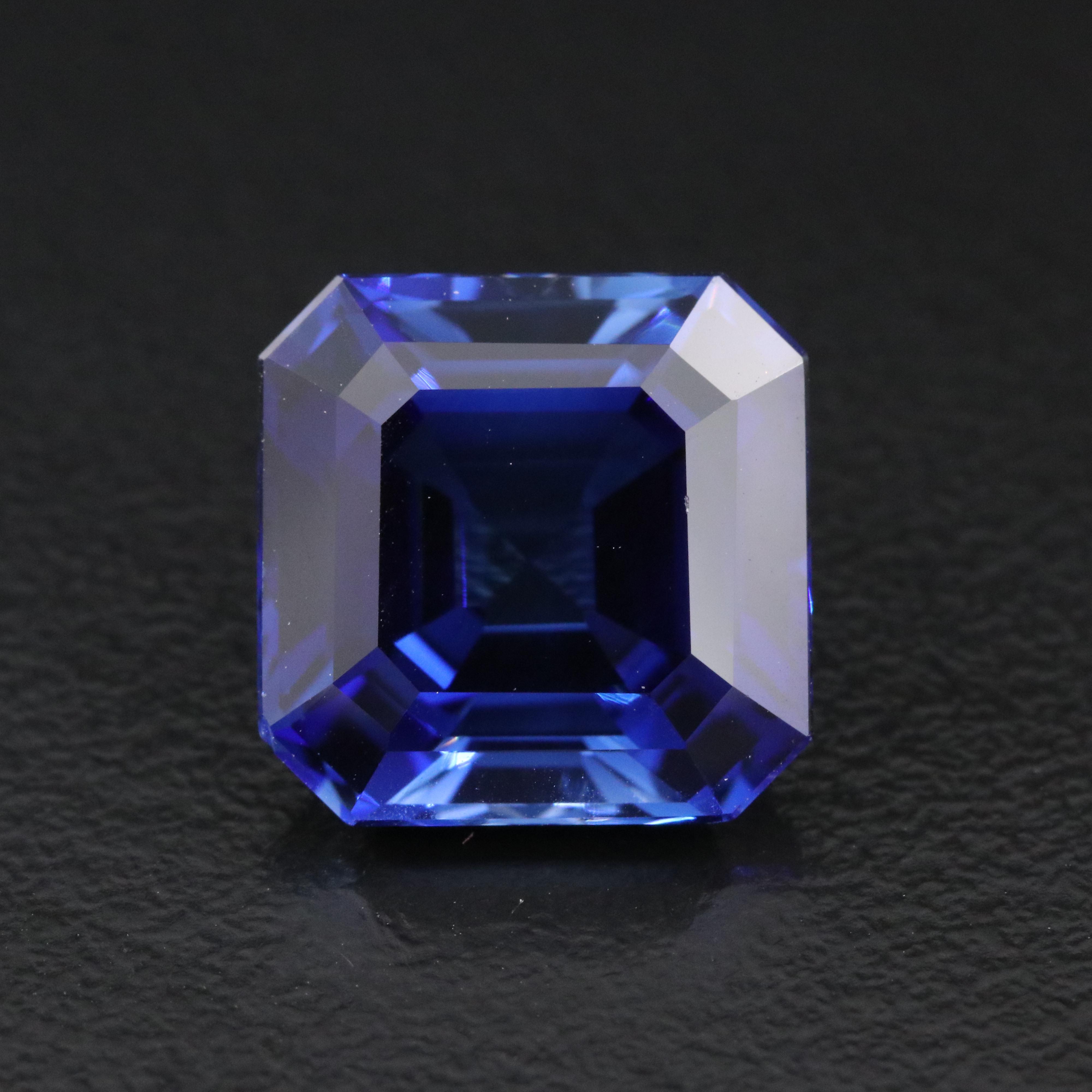 Loose 12.33 CT Lab Grown Sapphire