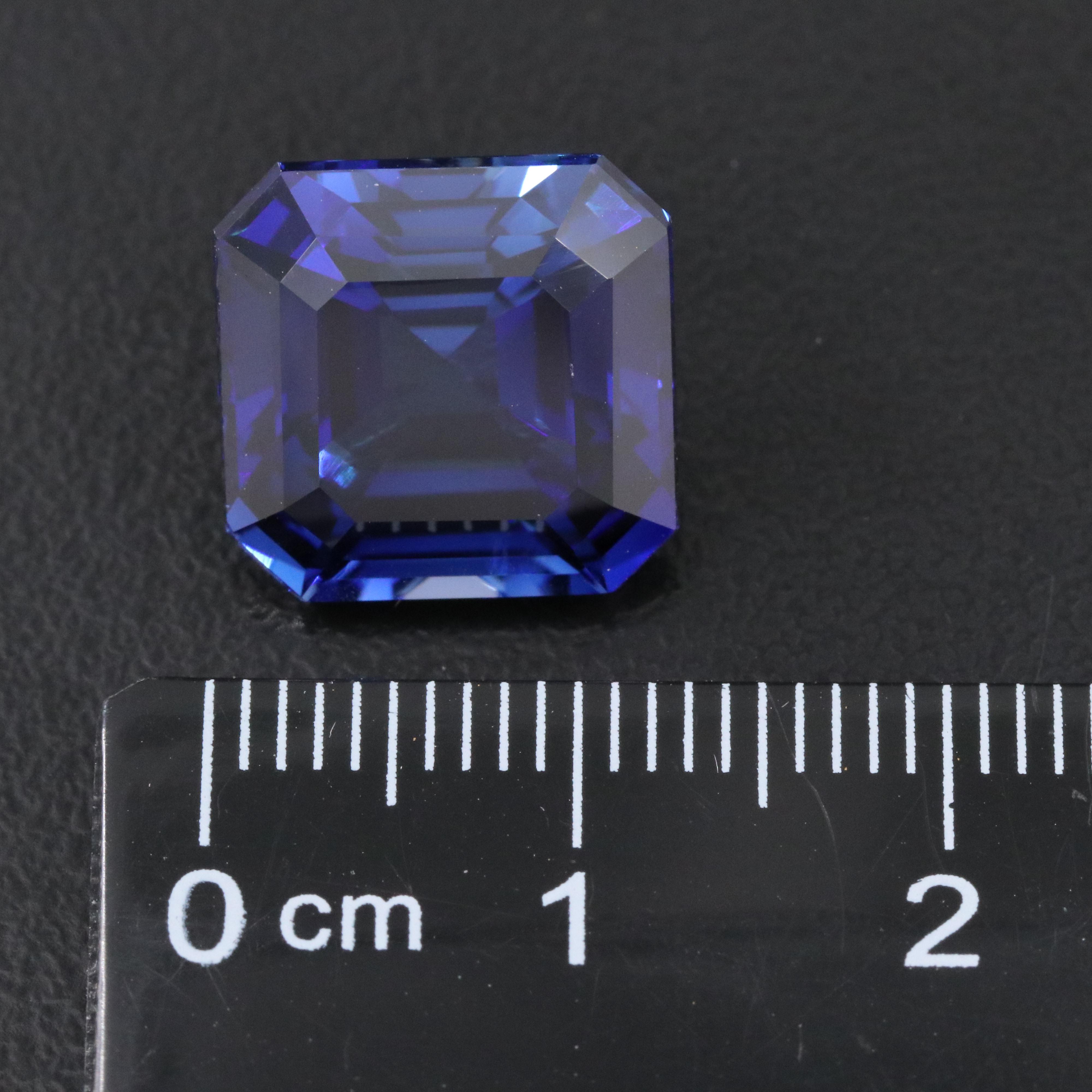 Loose 12.33 CT Lab Grown Sapphire