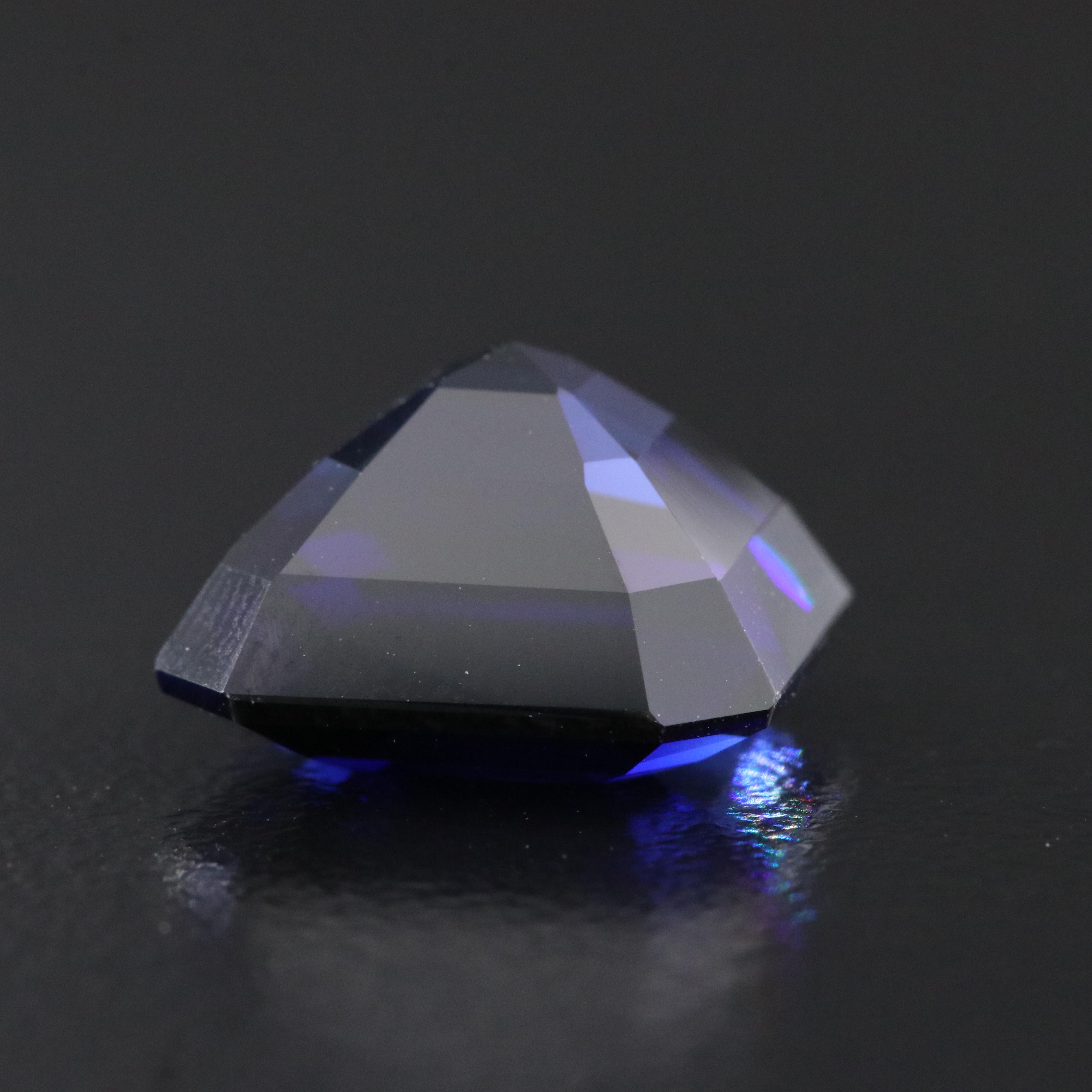 Loose 12.33 CT Lab Grown Sapphire