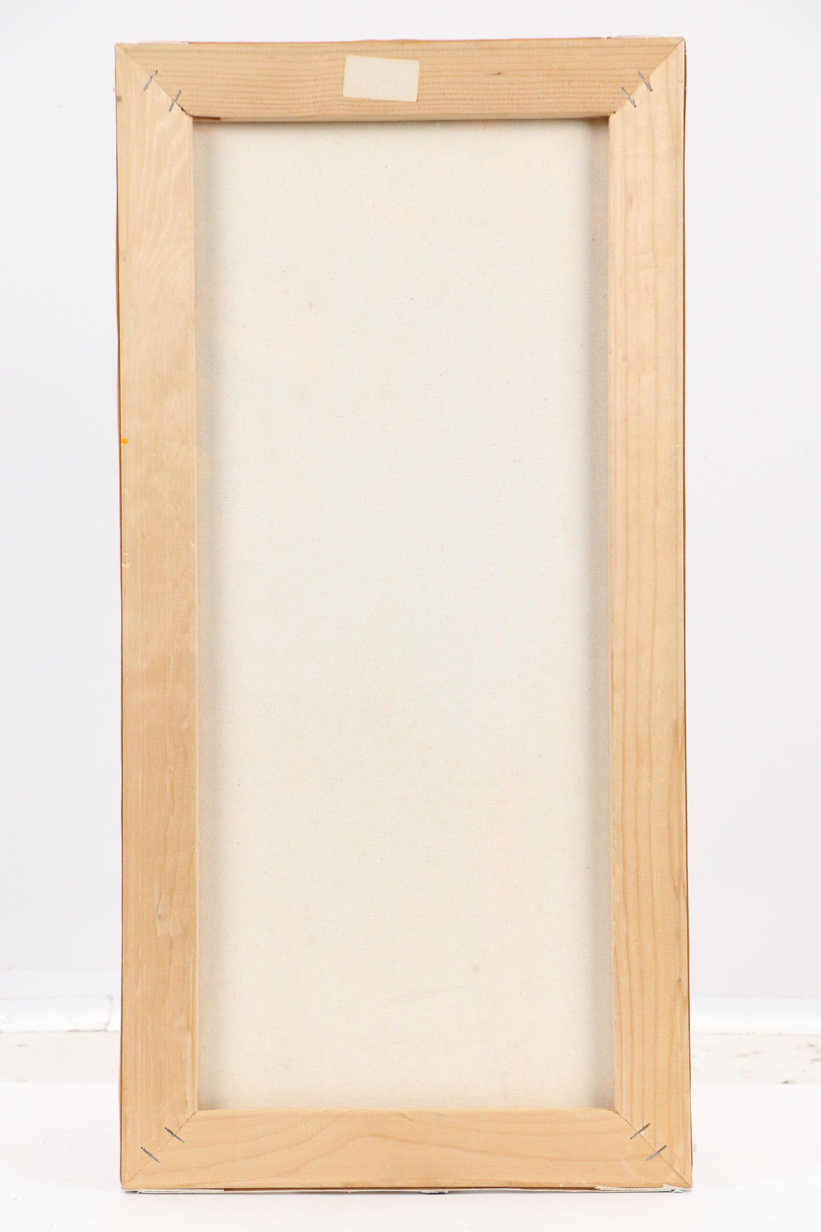 Vibrant Abstract Acrylic Painting, 21st Century