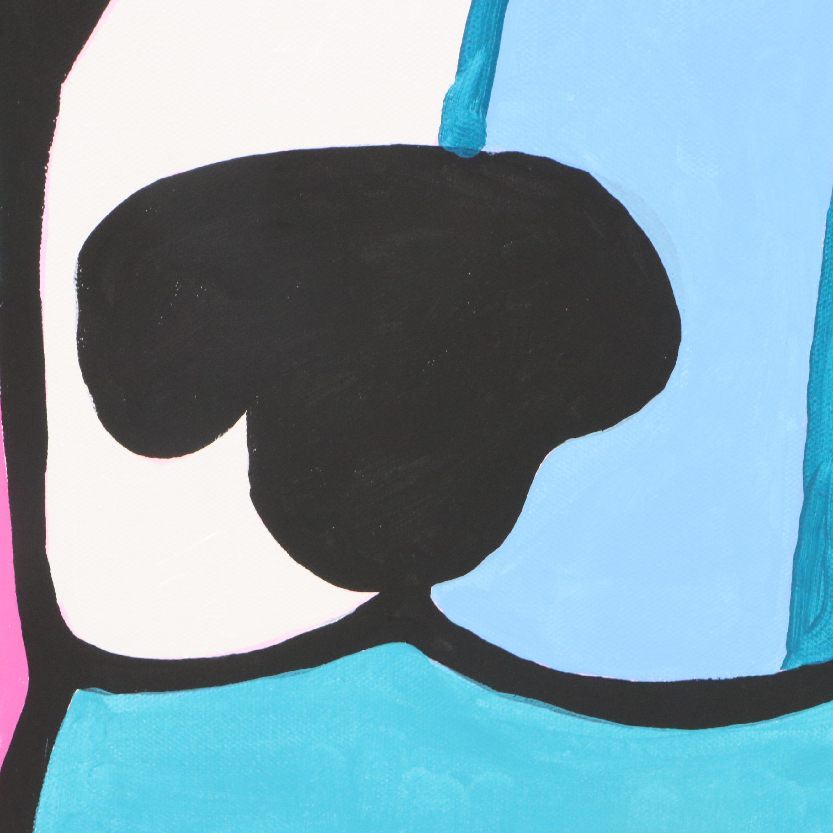 deSanto Acrylic Painting "Pup Fiction," 2025