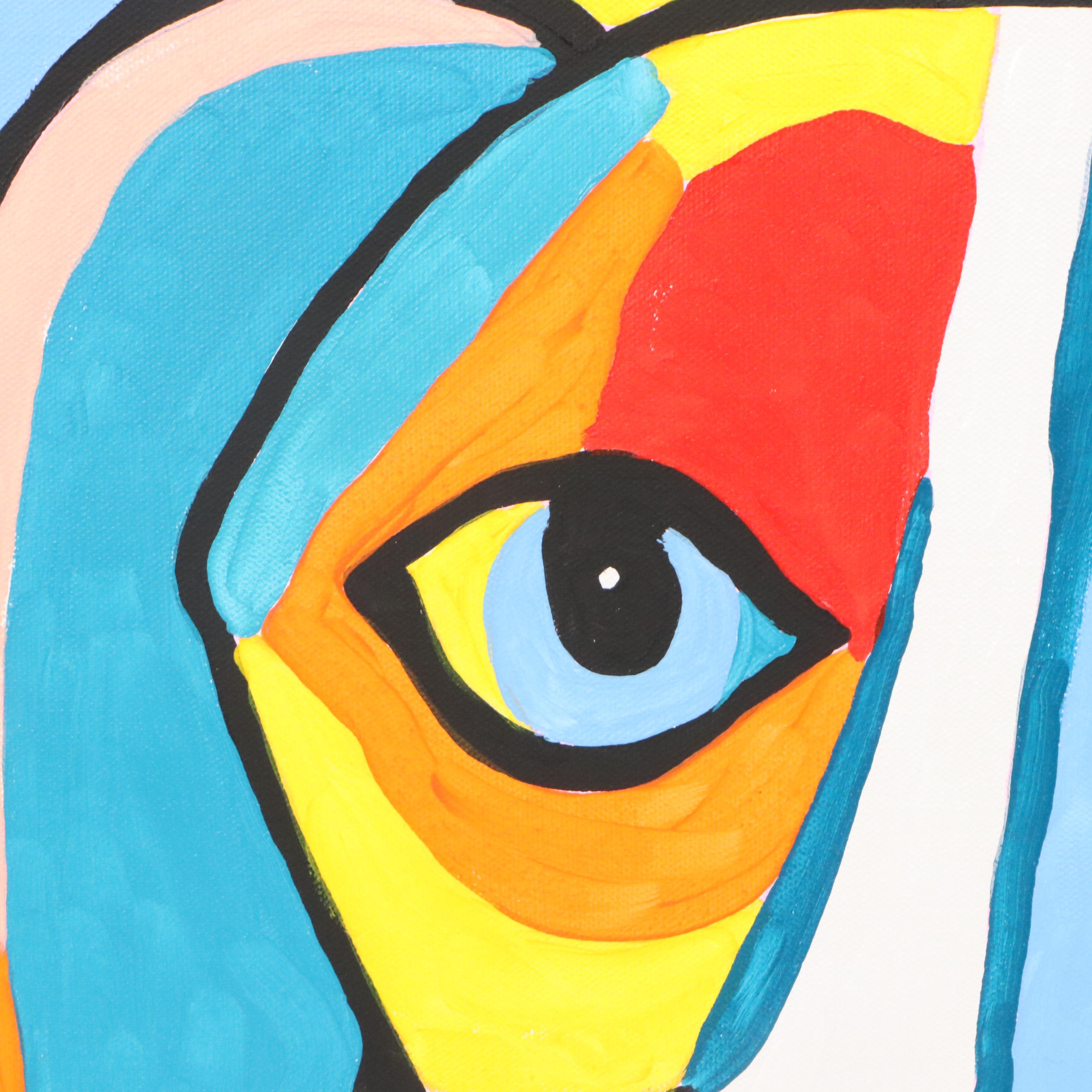 deSanto Acrylic Painting "Pup Fiction," 2025