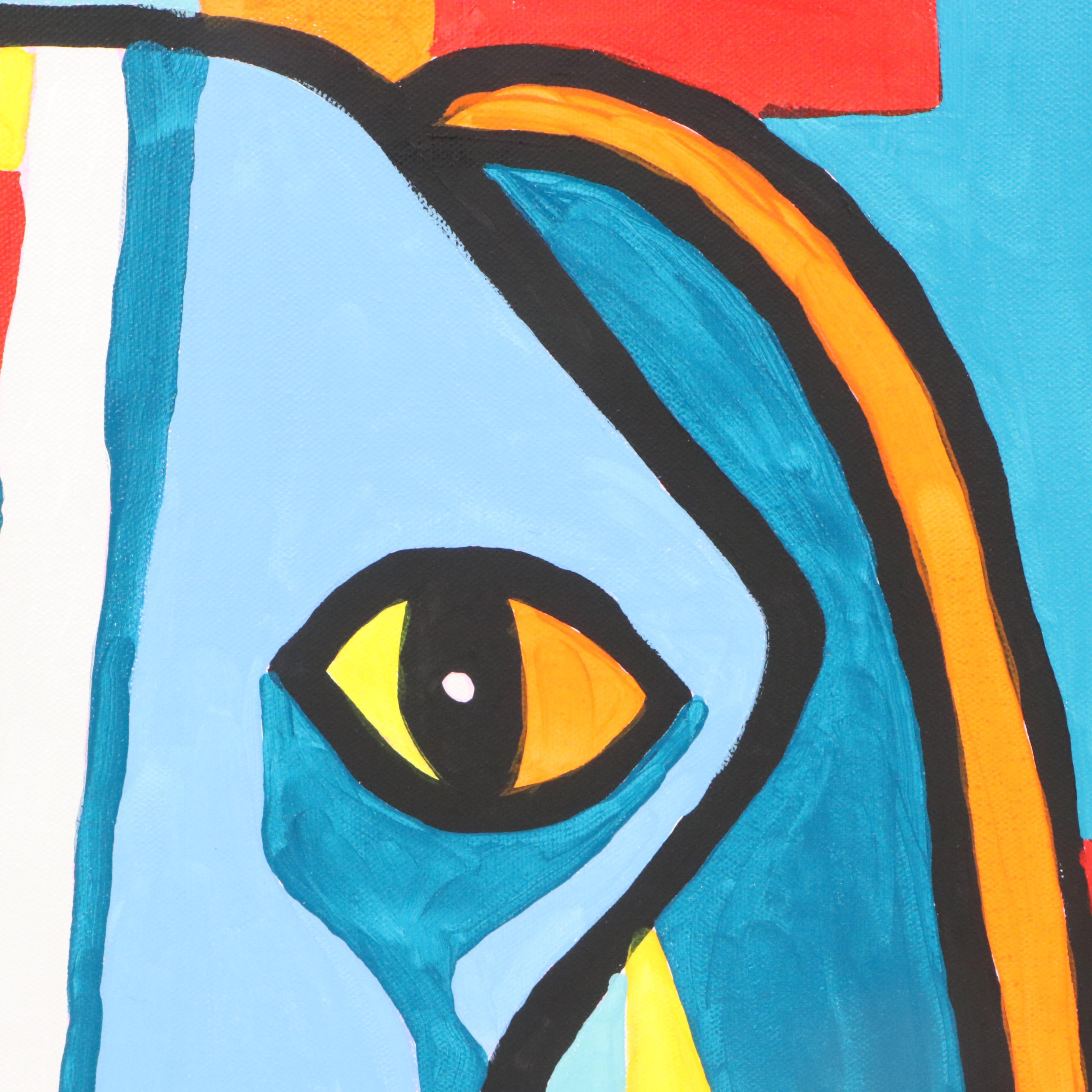 deSanto Acrylic Painting "Pup Fiction," 2025