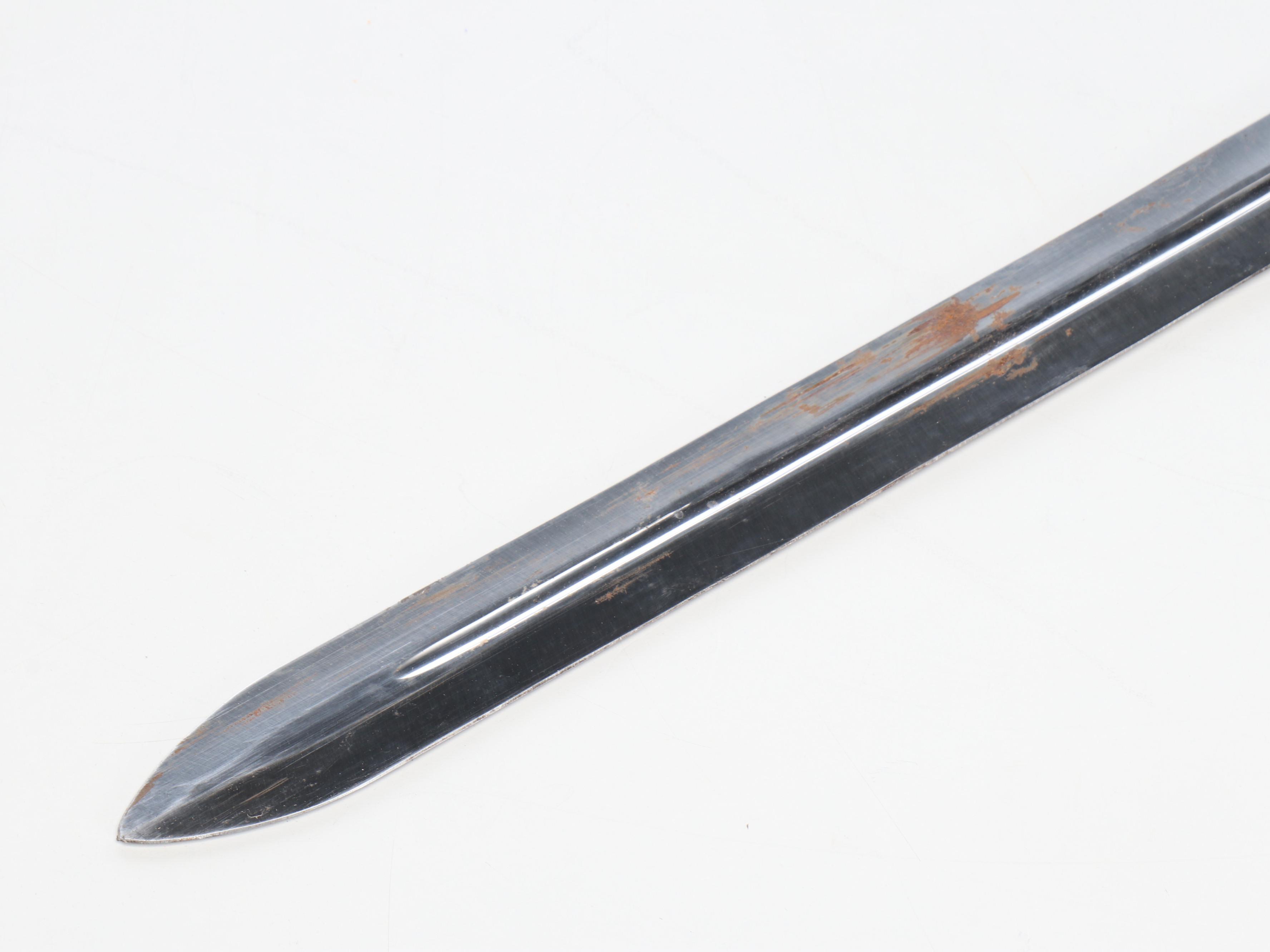 Scottish Claymore Style Sword in Leather Scabbard