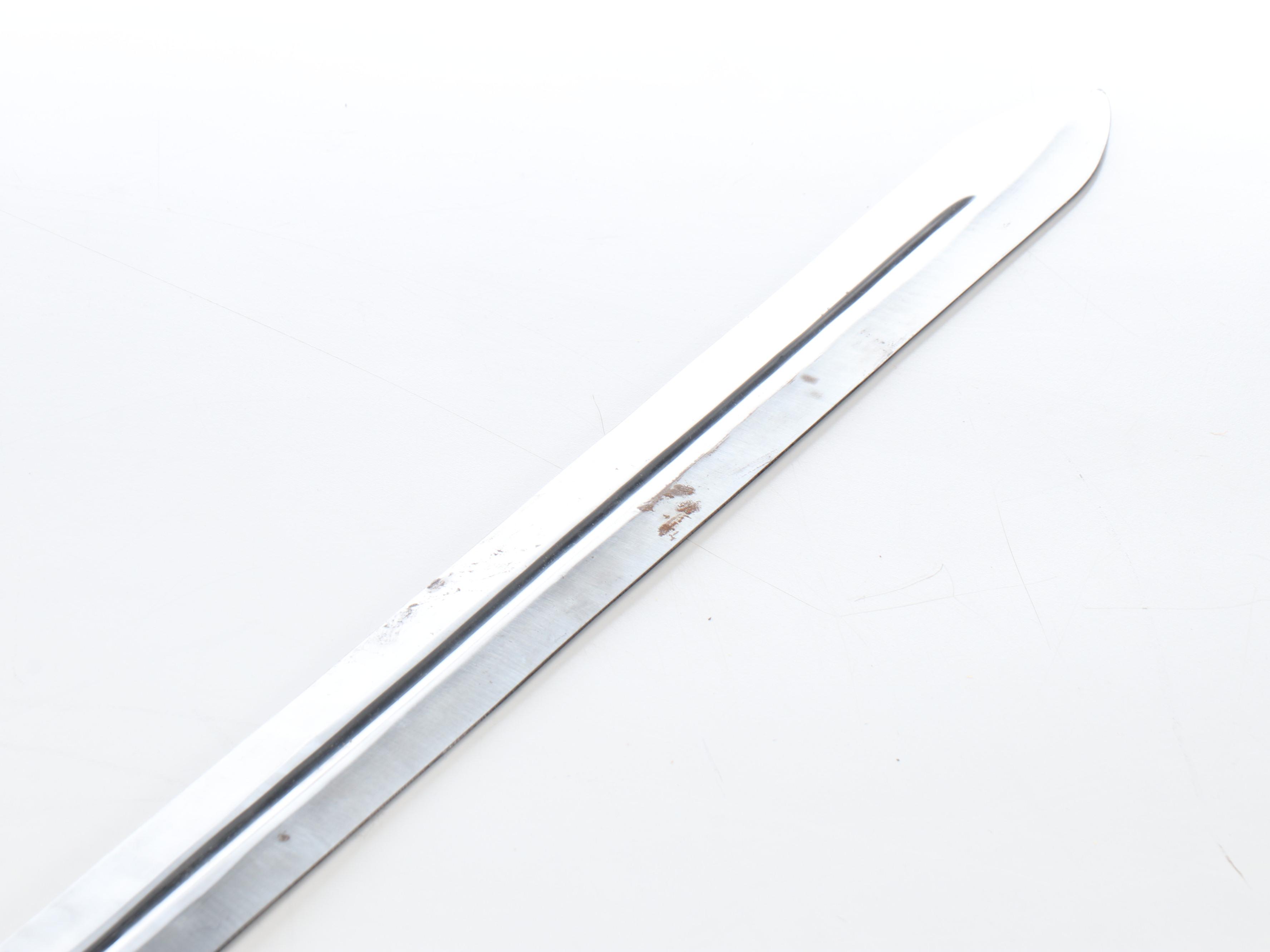 Scottish Claymore Style Sword in Leather Scabbard