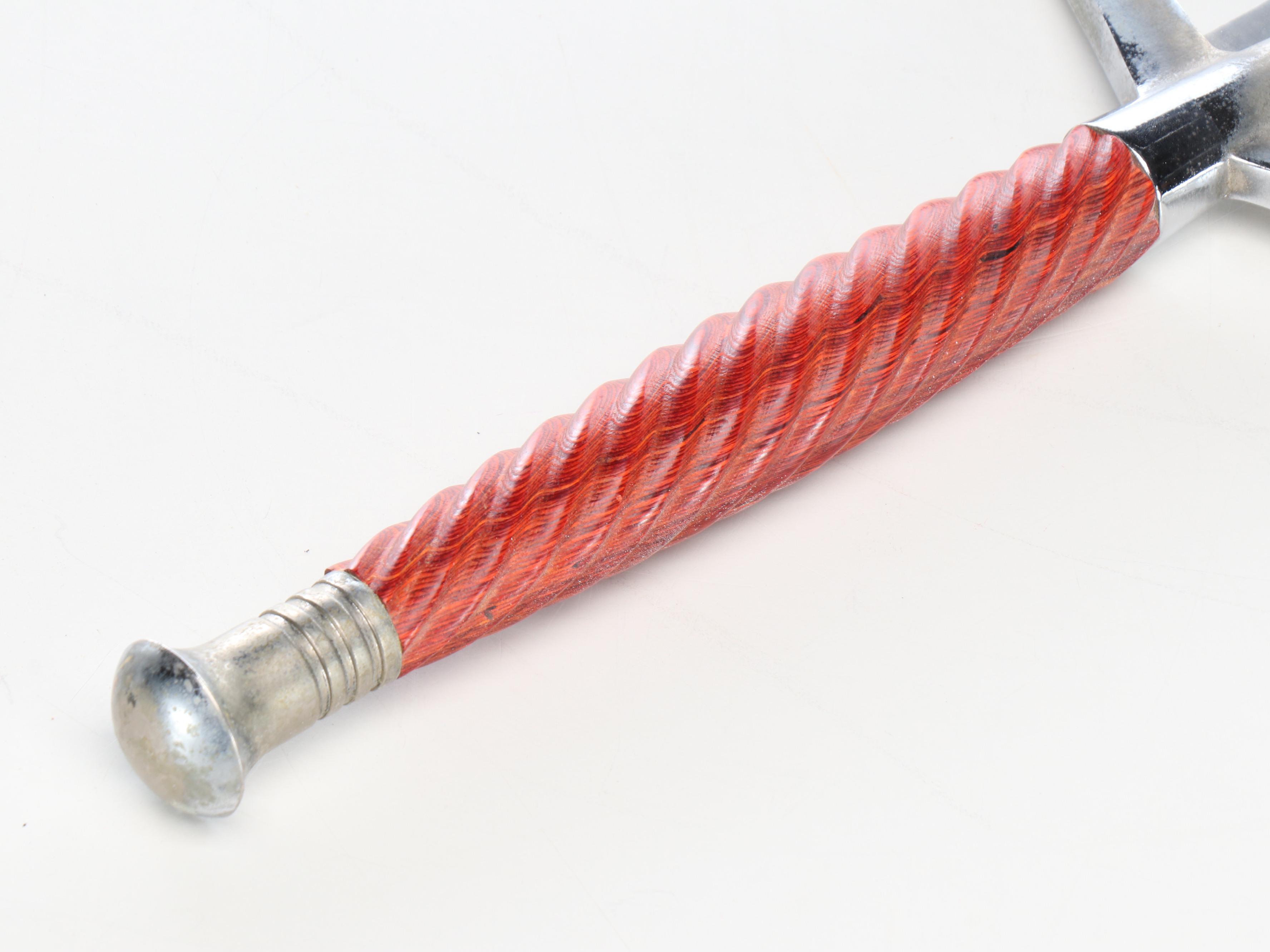 Scottish Claymore Style Sword in Leather Scabbard