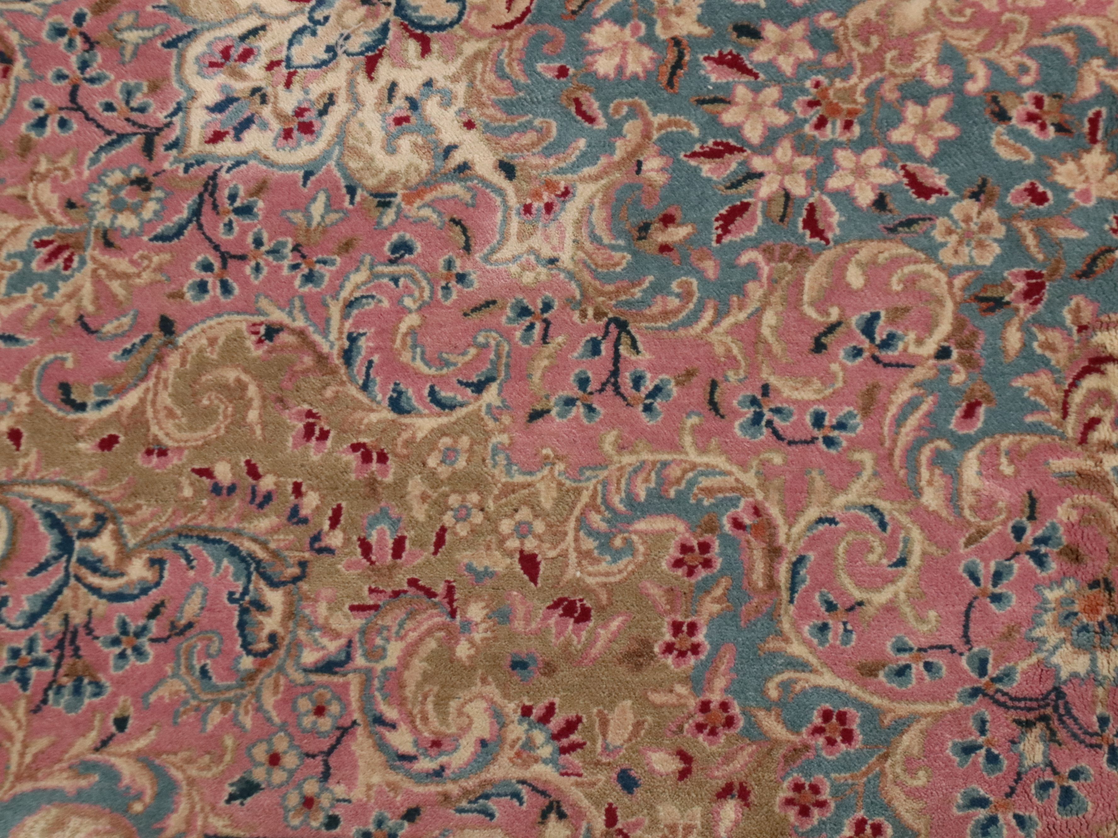 10'6 x 17'2 Hand-Knotted Persian Kirman Room-Sized Rug