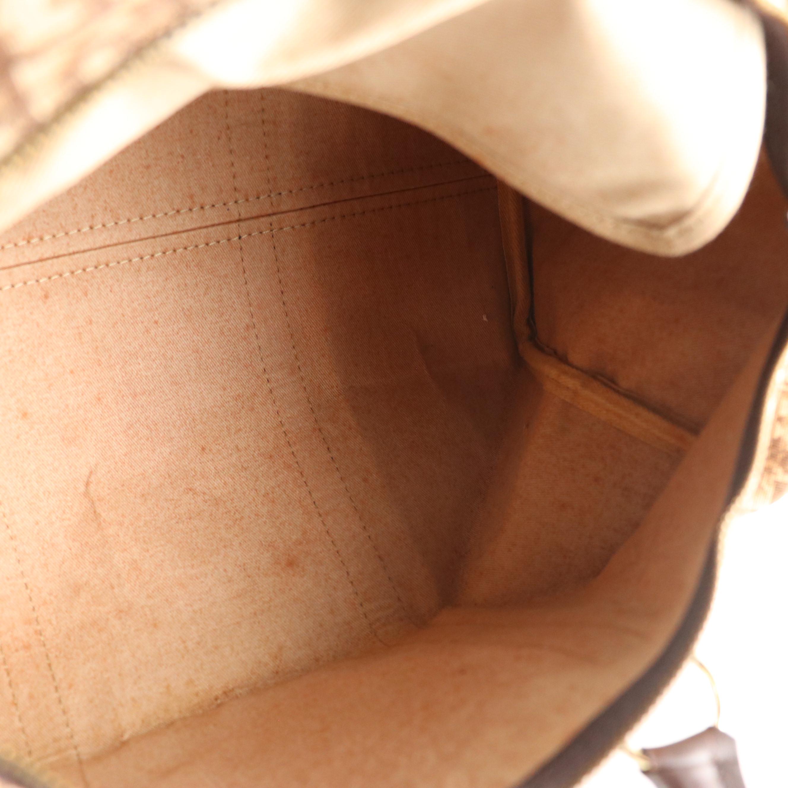 Christian Dior Small Duffle Bag in Dior Oblique Canvas with Leather Trim, 1970s