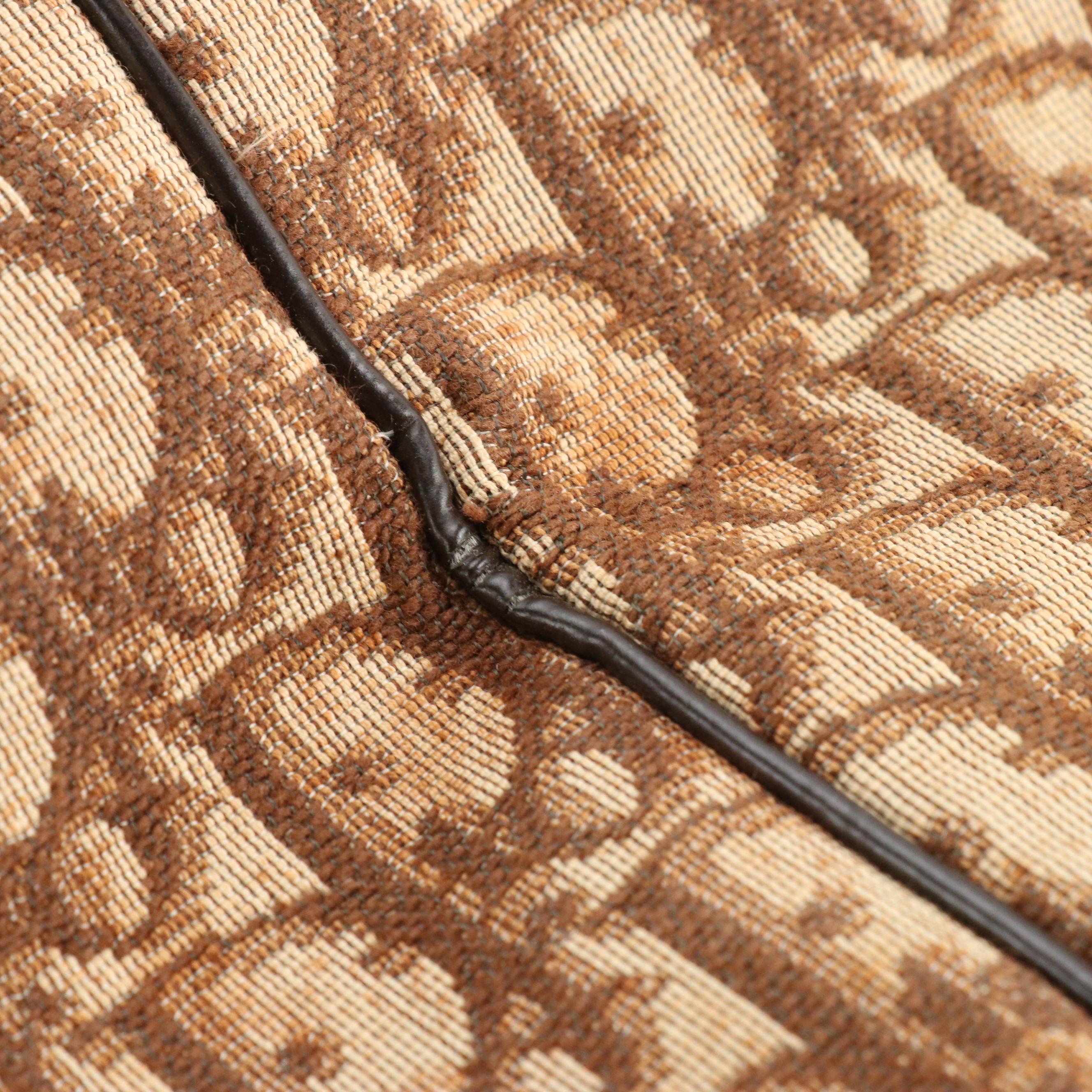 Christian Dior Small Duffle Bag in Dior Oblique Canvas with Leather Trim, 1970s