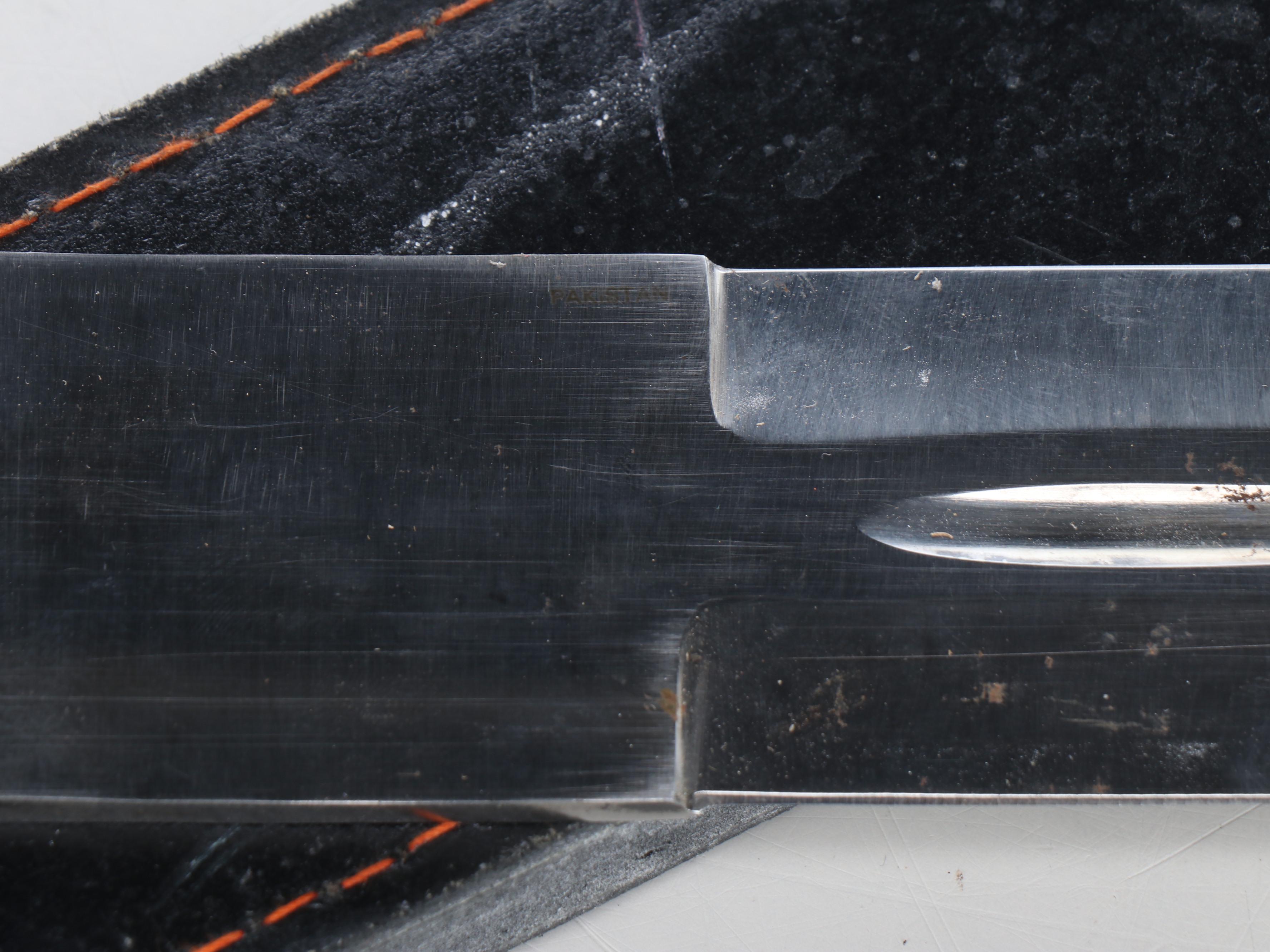 Scottish Claymore Style Sword in Leather Scabbard