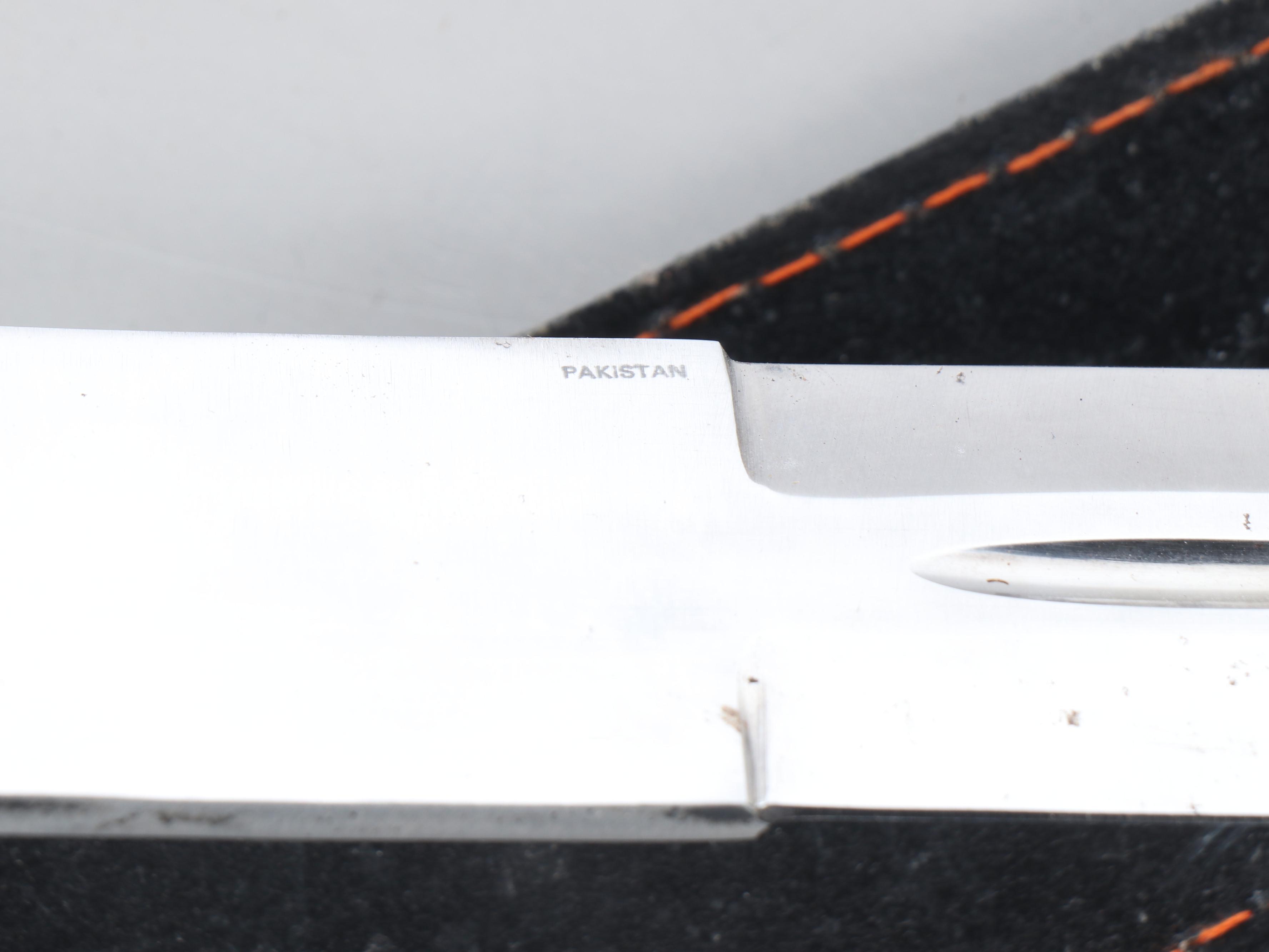 Scottish Claymore Style Sword in Leather Scabbard