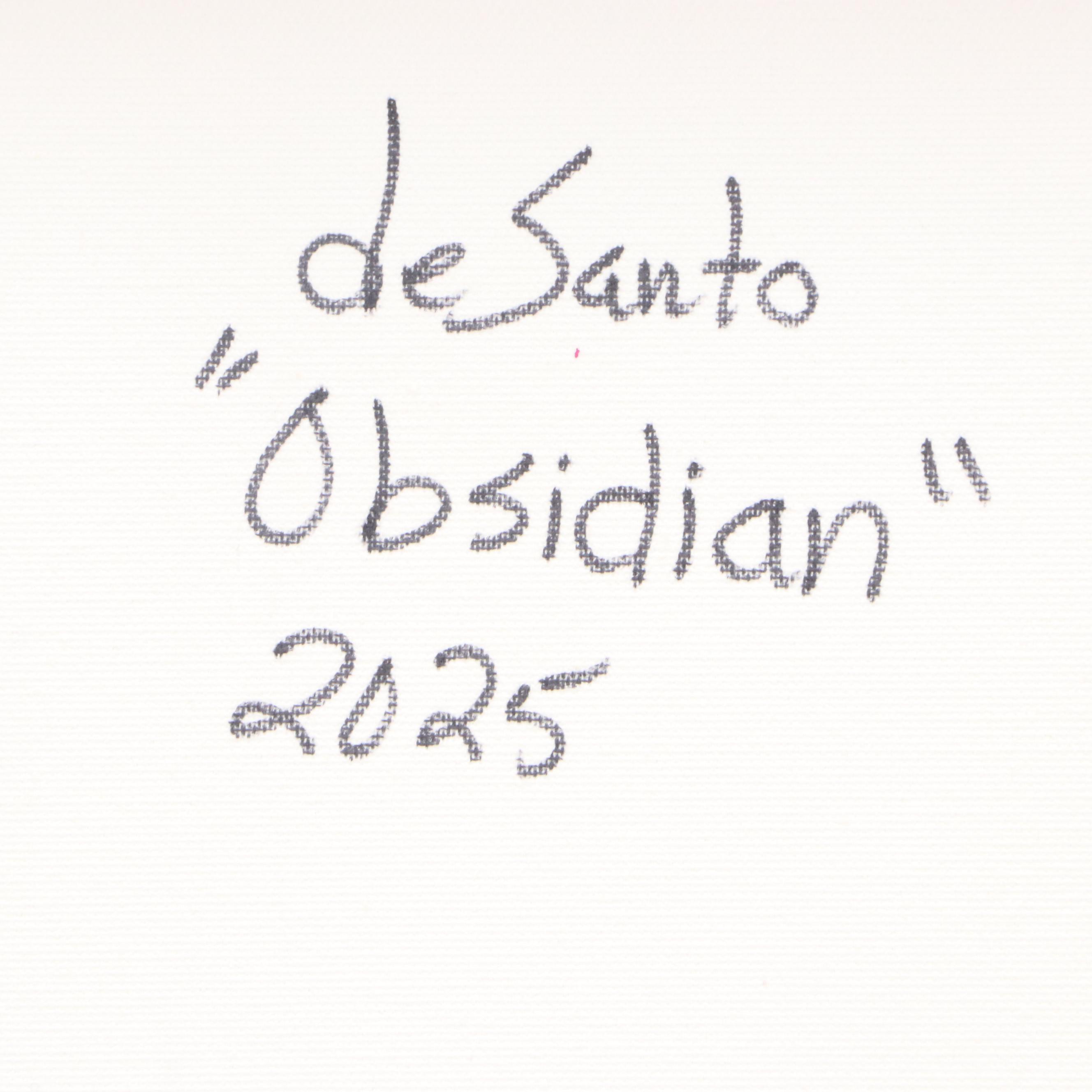 deSanto Acrylic Painting "Obsidian," 2025