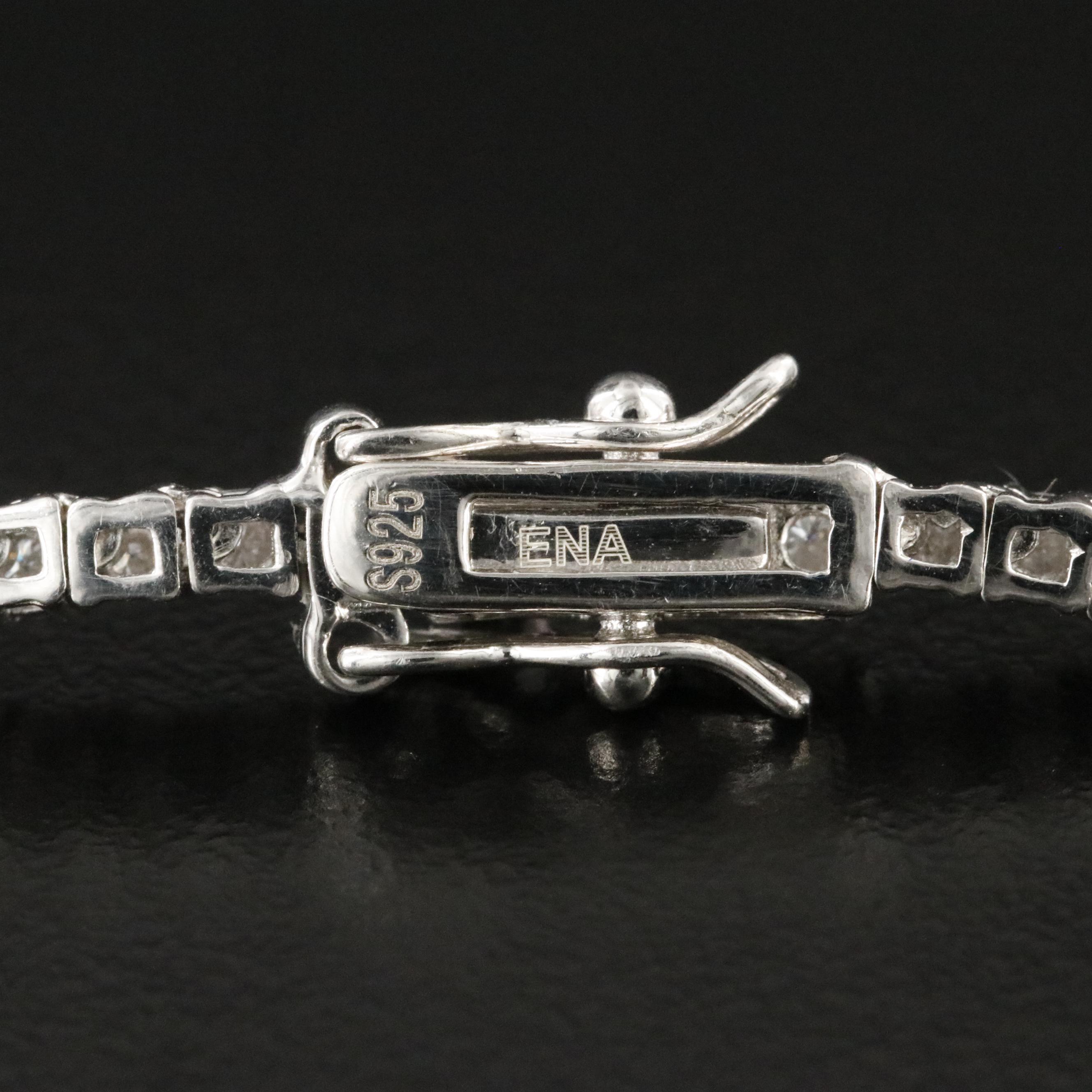 Sterling Moissanite Rivière Necklace