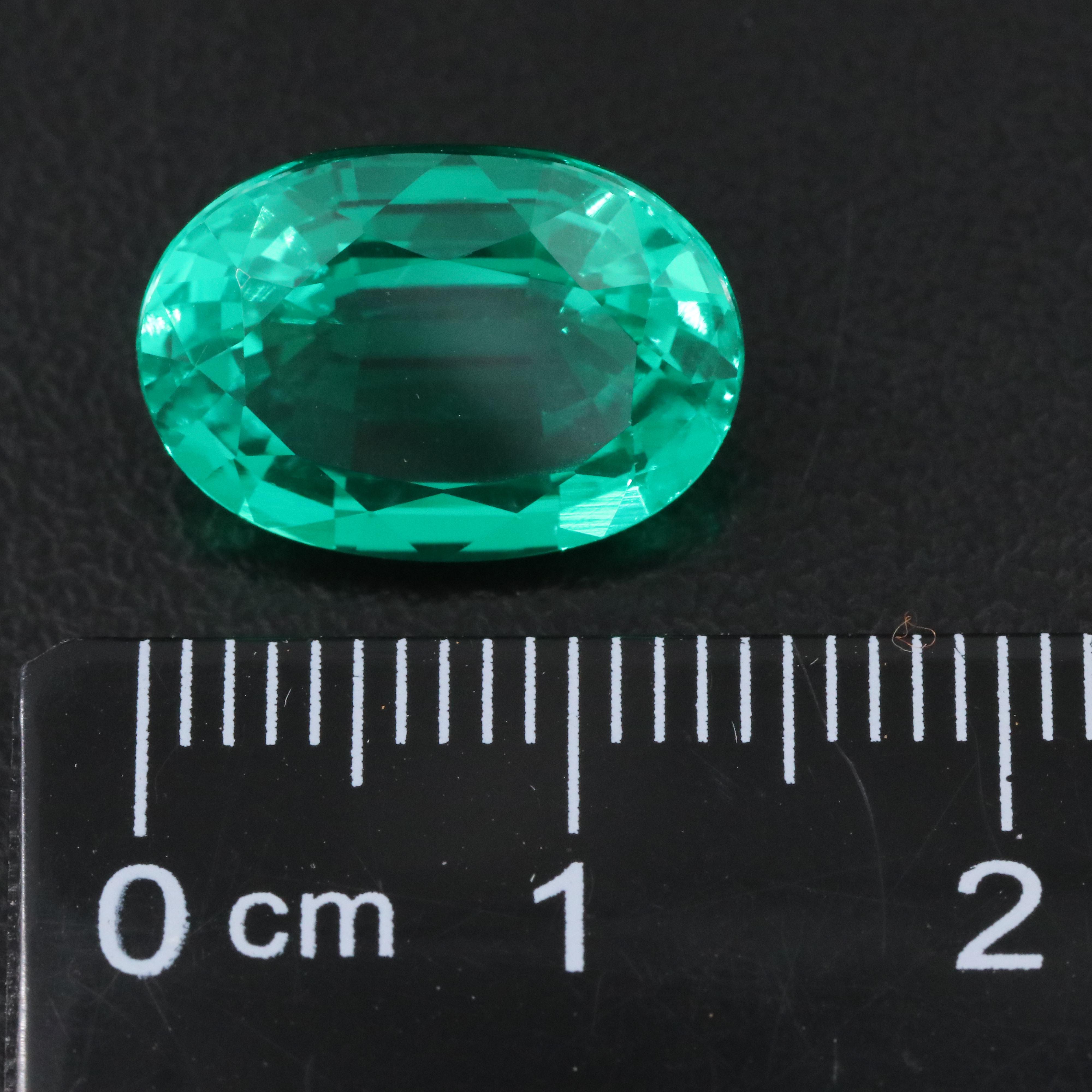 Loose 5.85 CT Lab Grown Emerald