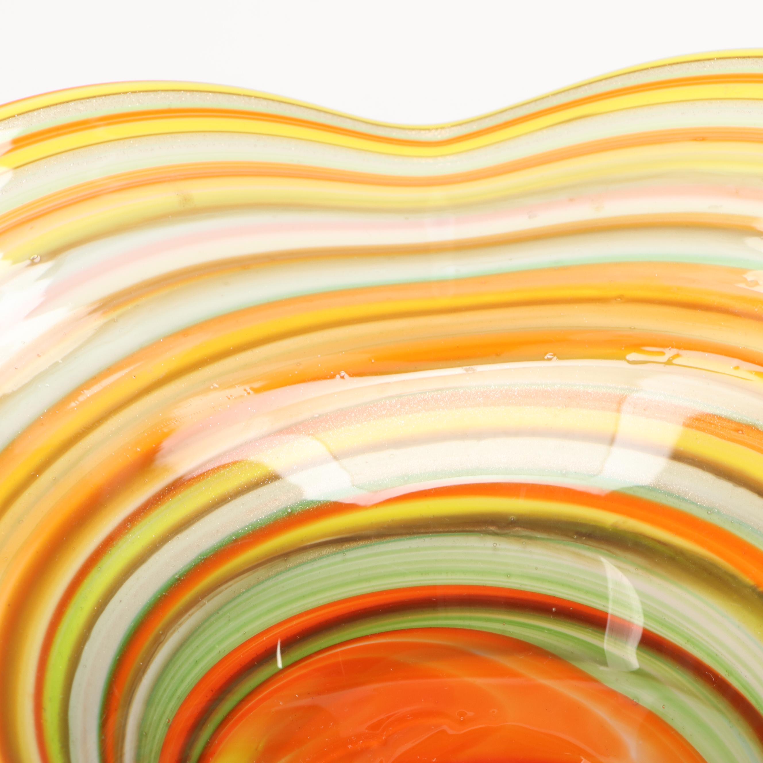 Murano Style Art Glass Ashtray and Bowls