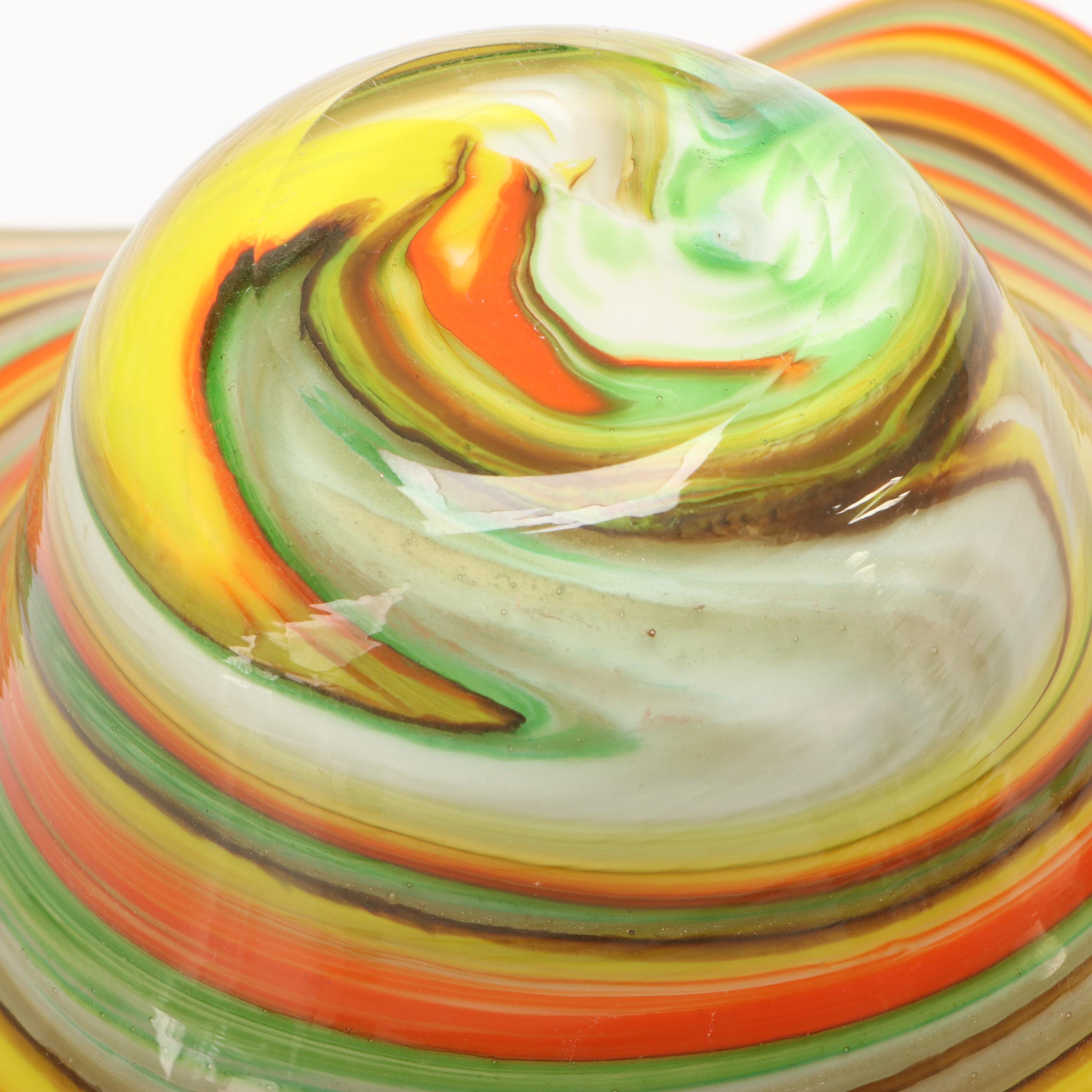 Murano Style Art Glass Ashtray and Bowls