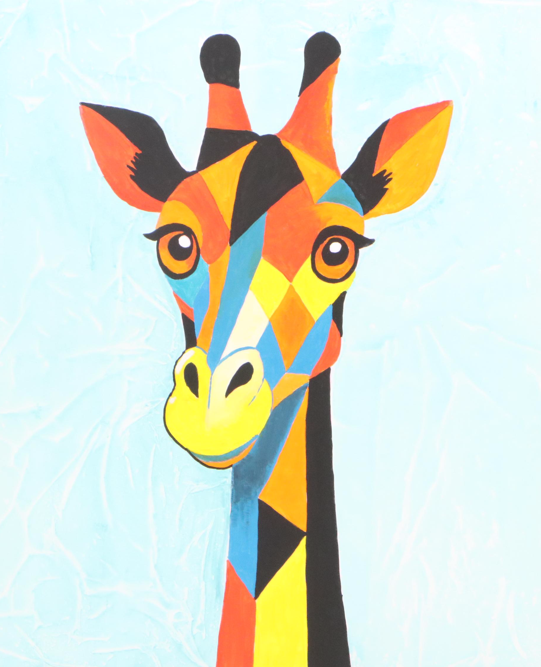 deSanto Acrylic Painting of Giraffe, 2025