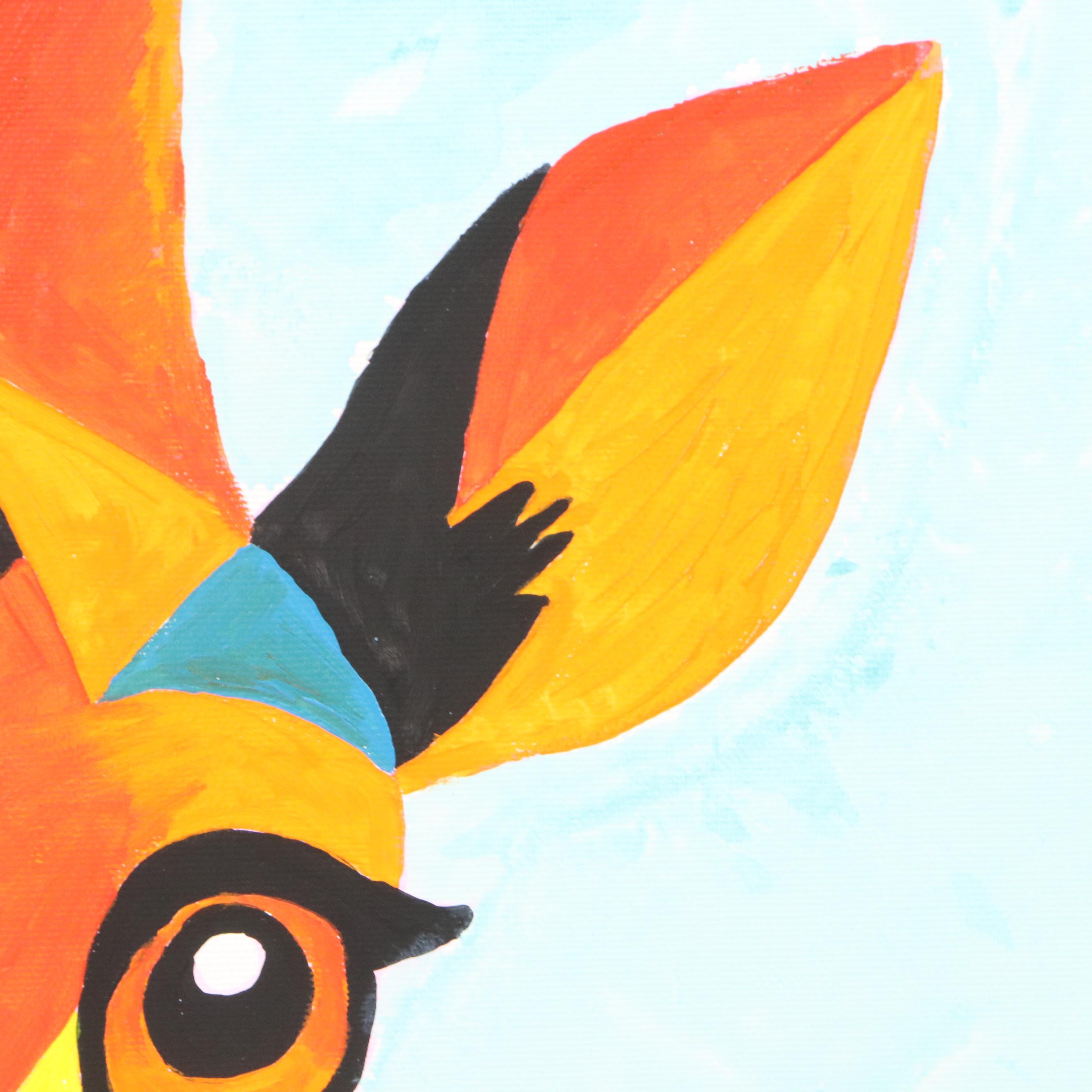 deSanto Acrylic Painting of Giraffe, 2025