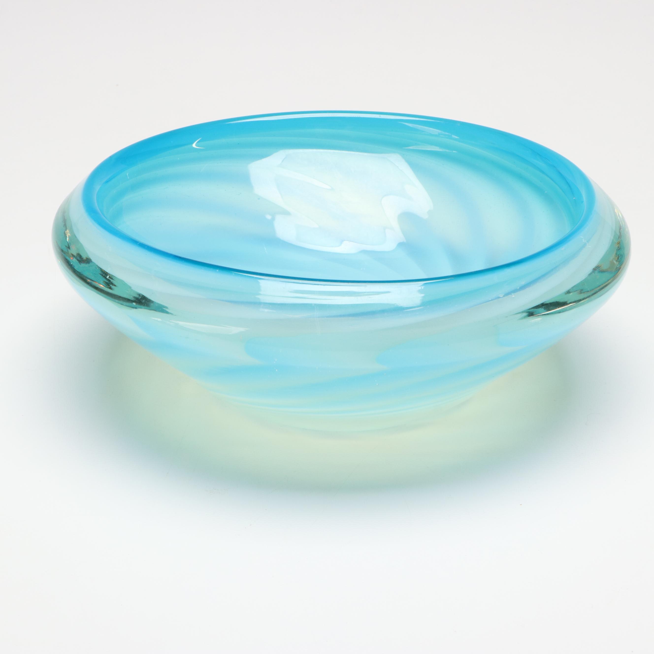 Alfredo Barbini Murano Gold Leaf Bullicante and Other Glass Bowls