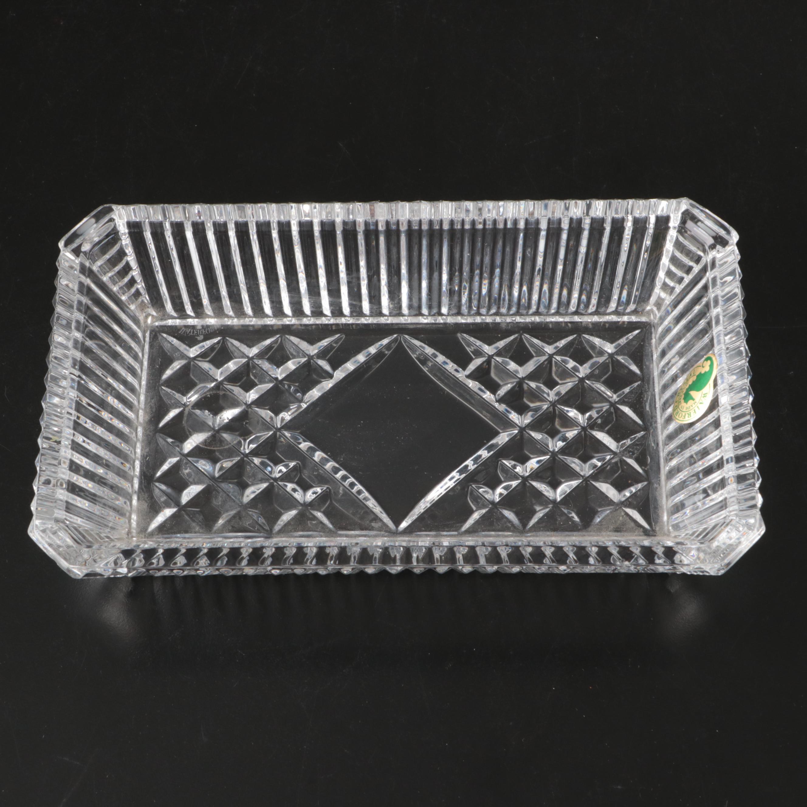 Waterford Crystal "Kildare" Wine Glasses with Other Vanity Tray