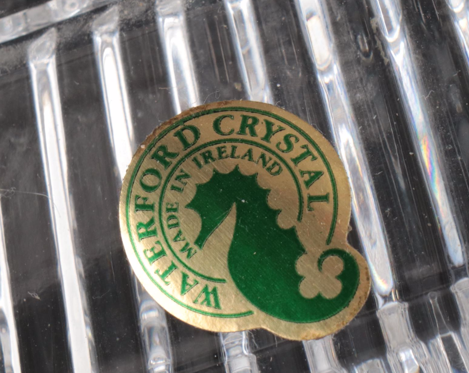 Waterford Crystal "Kildare" Wine Glasses with Other Vanity Tray