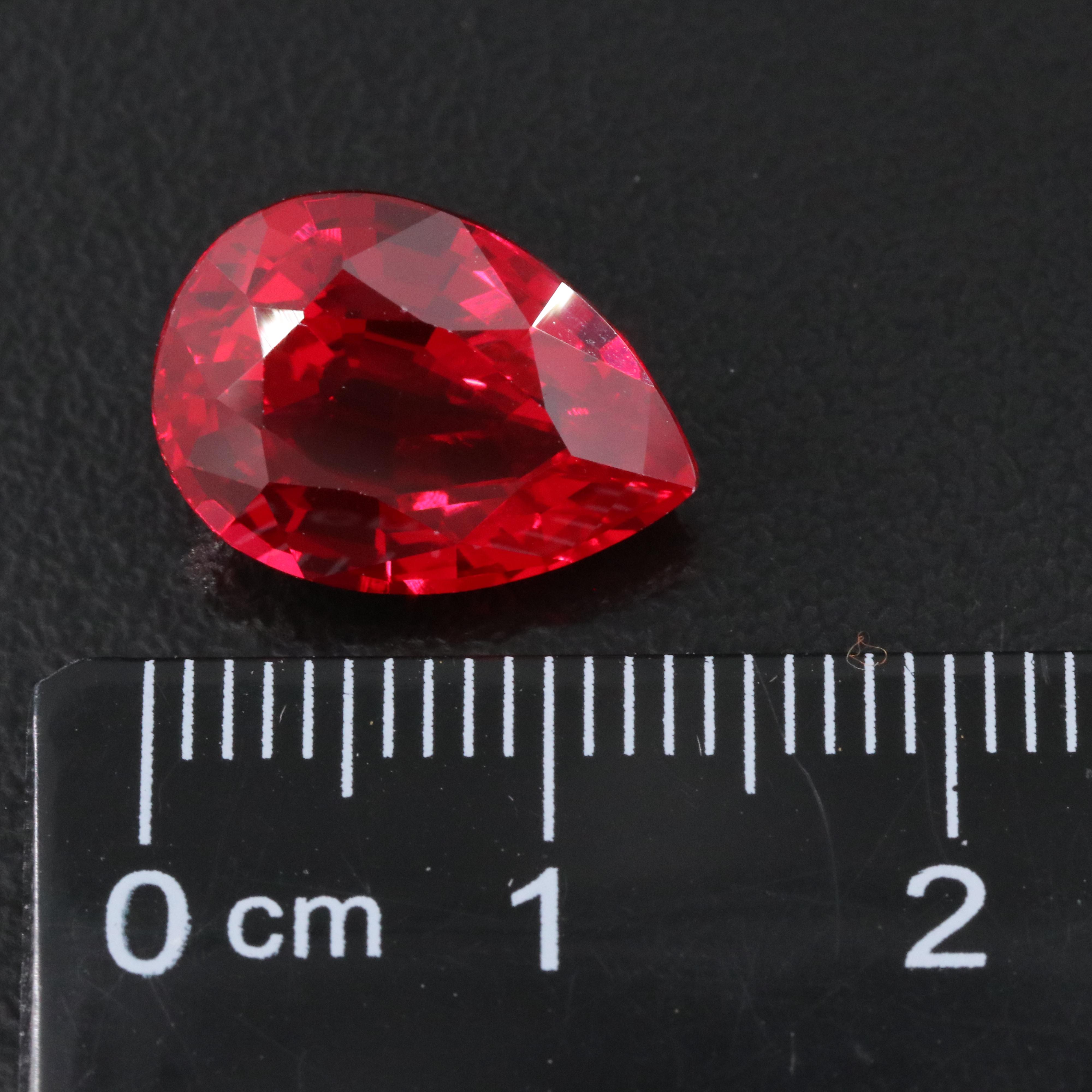 Loose 7.55 CT Lab Grown Ruby