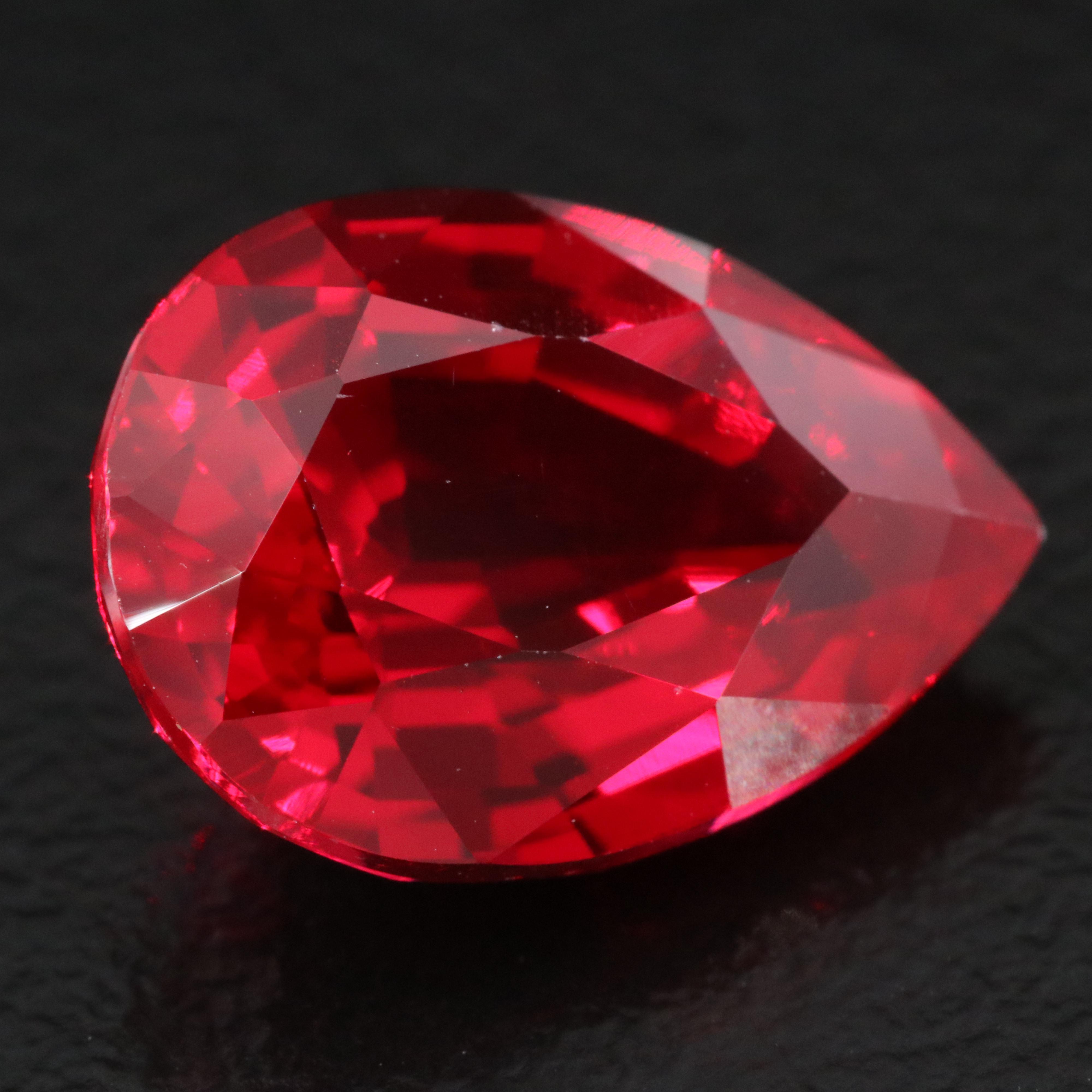 Loose 7.55 CT Lab Grown Ruby