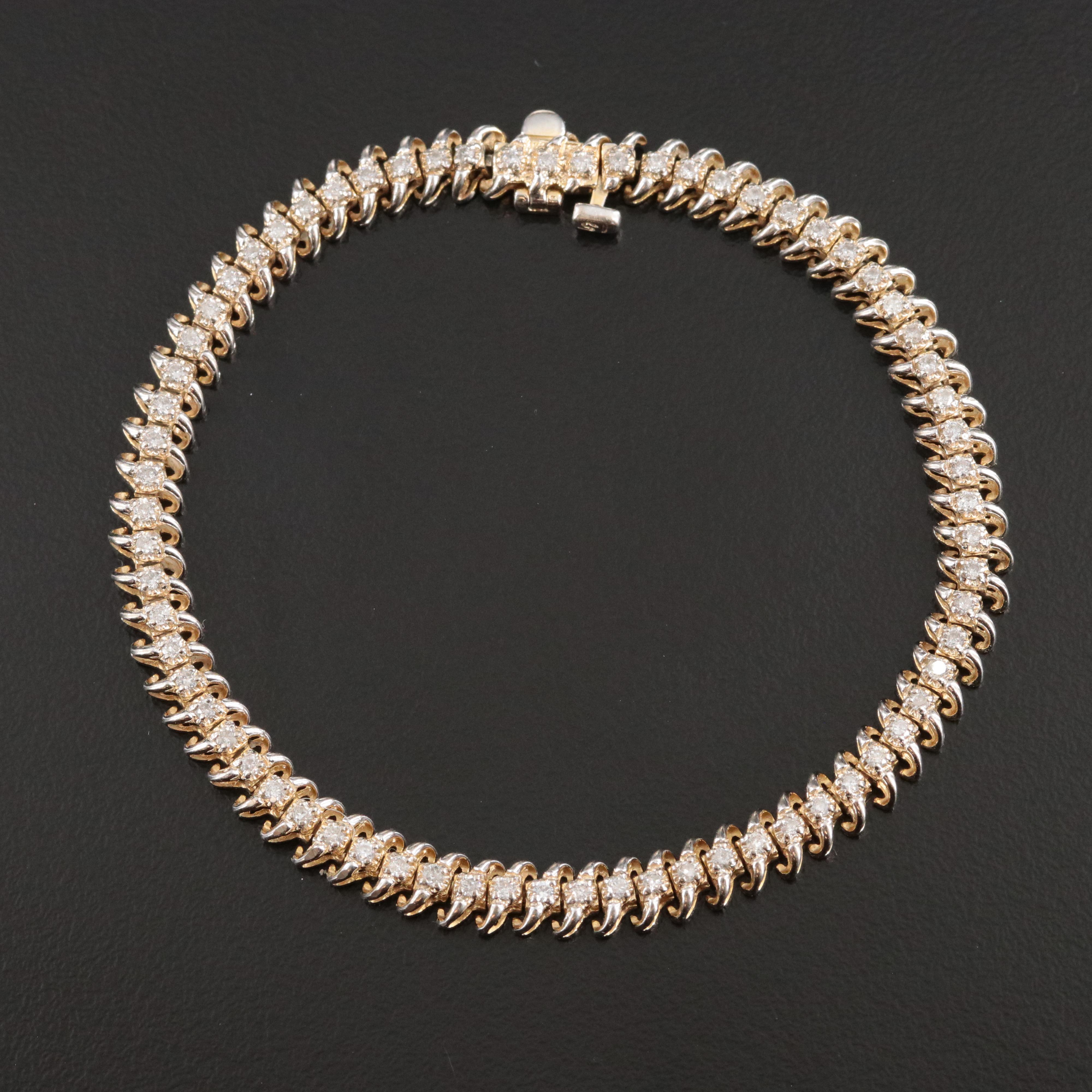 14K 1.04 CTW Diamond Bracelet