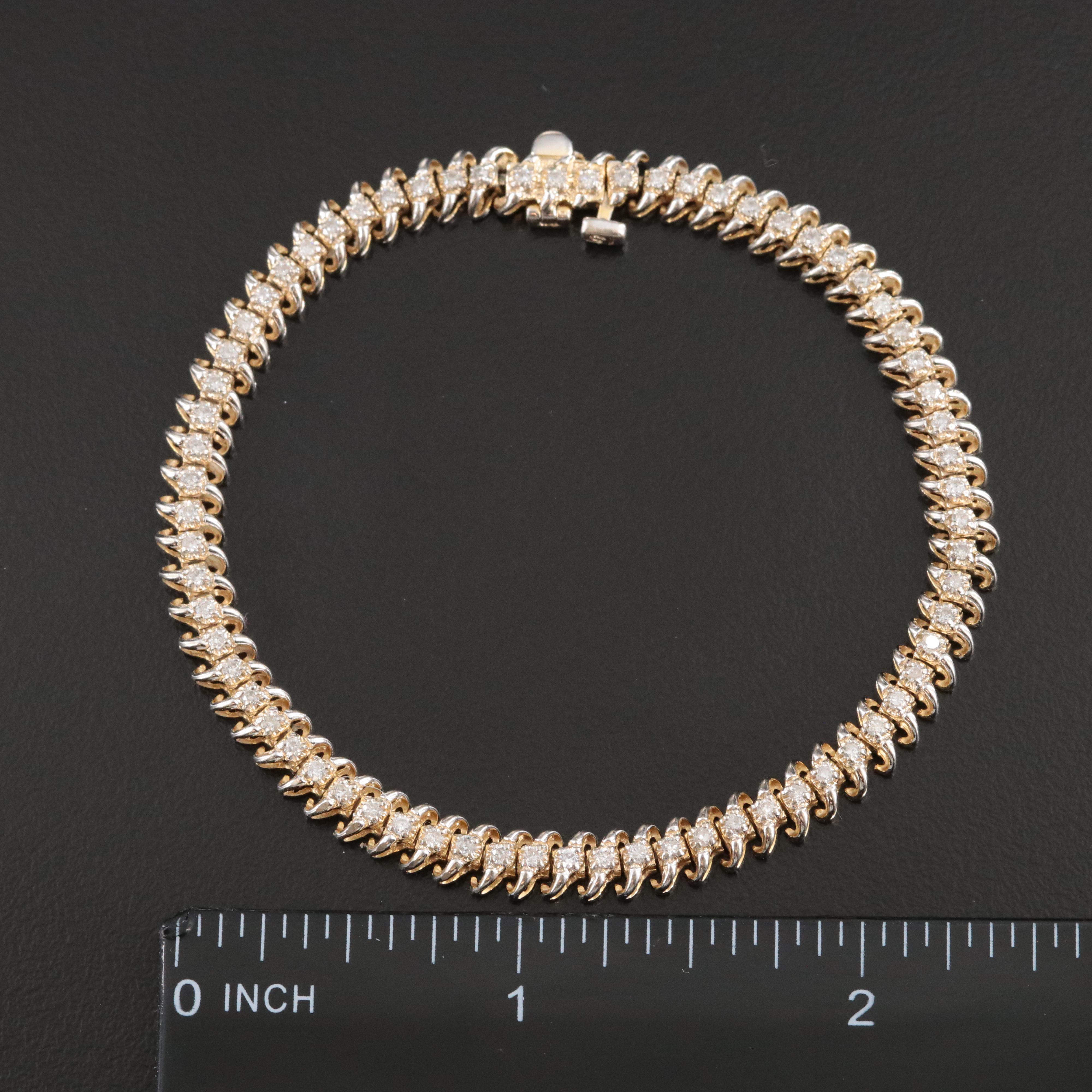 14K 1.04 CTW Diamond Bracelet