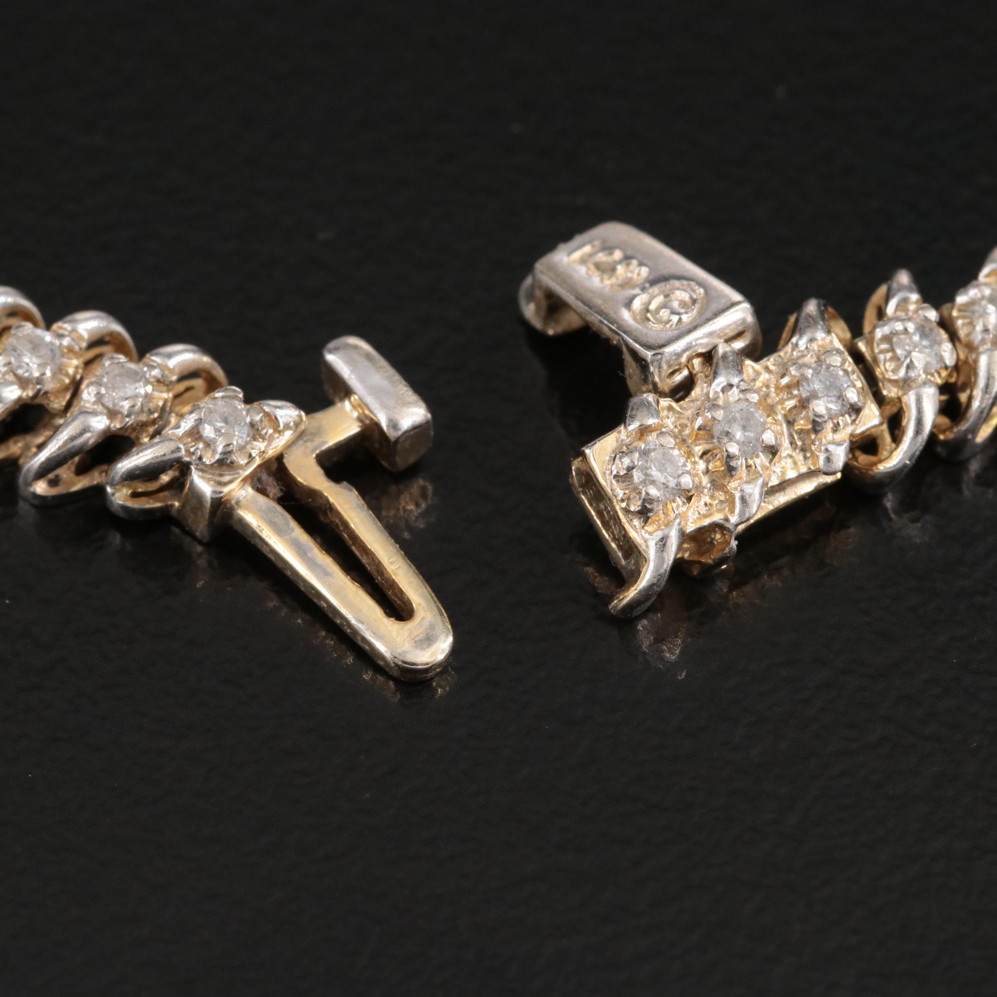 14K 1.04 CTW Diamond Bracelet