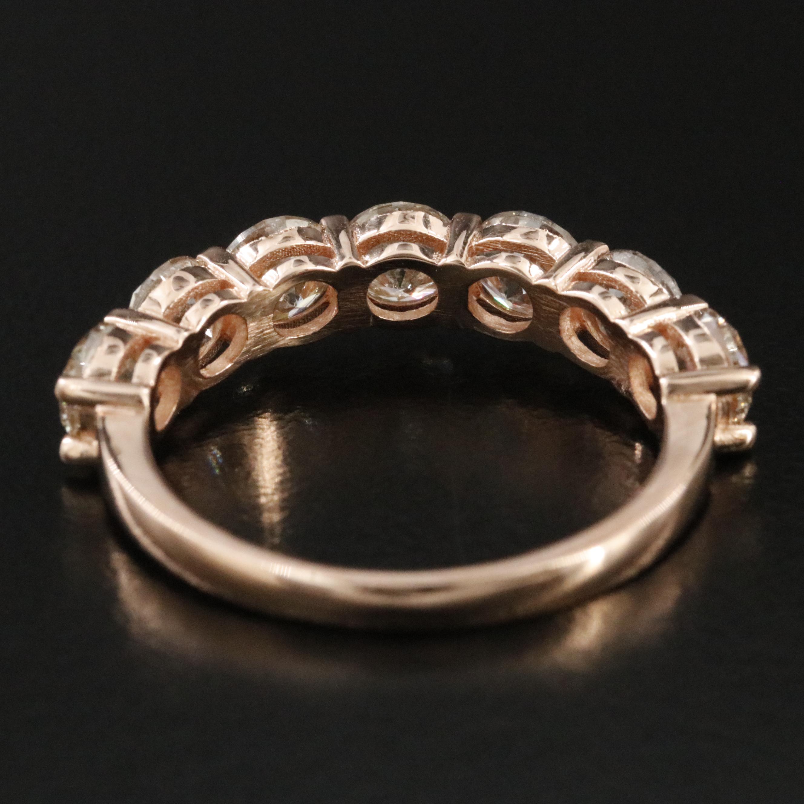 14K Rose Gold 3.26 CTW Diamond Ring with IGI Jewelry Report