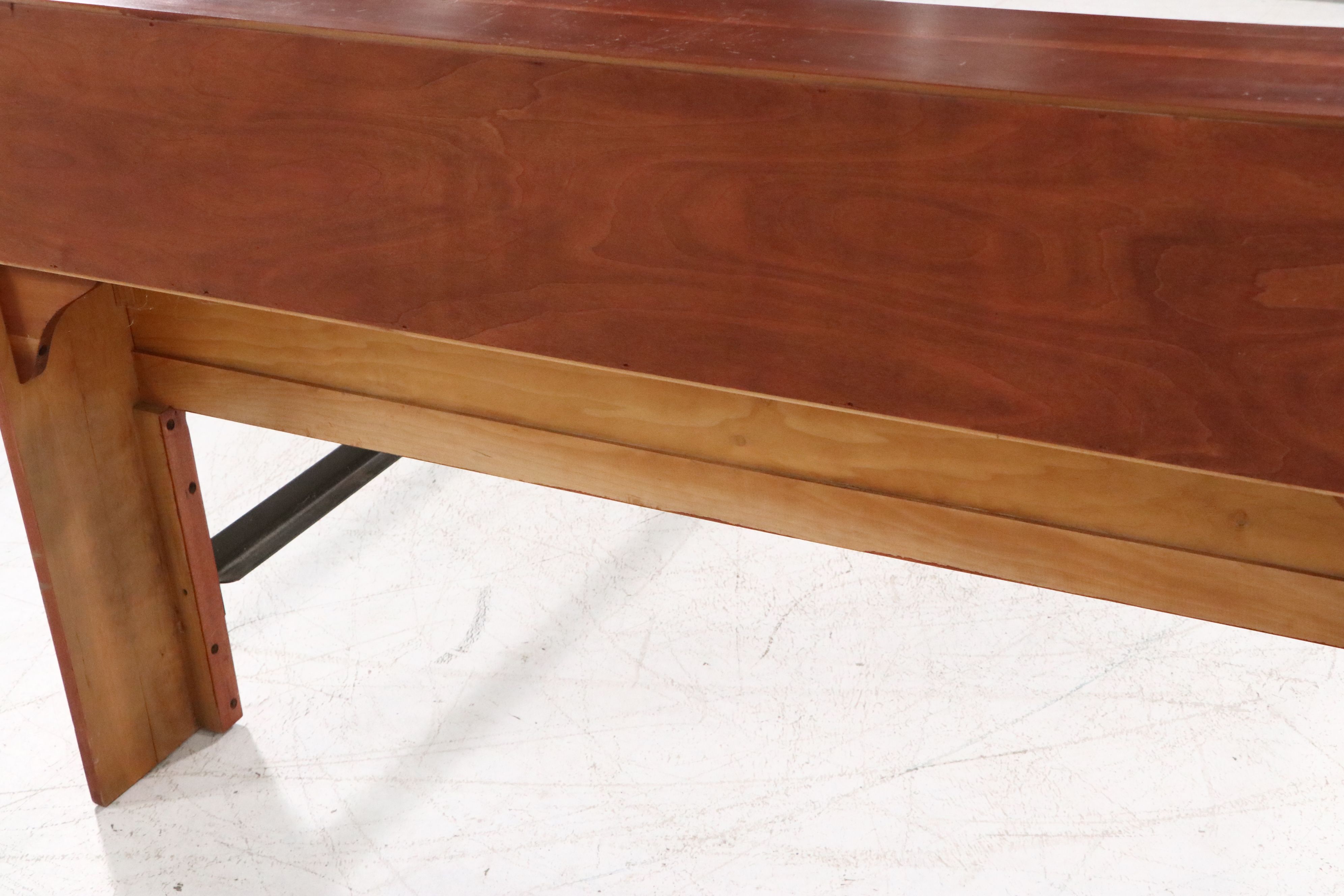 Colonial Style Full Size Cherry Bed Frame with Coordinating Nightstand