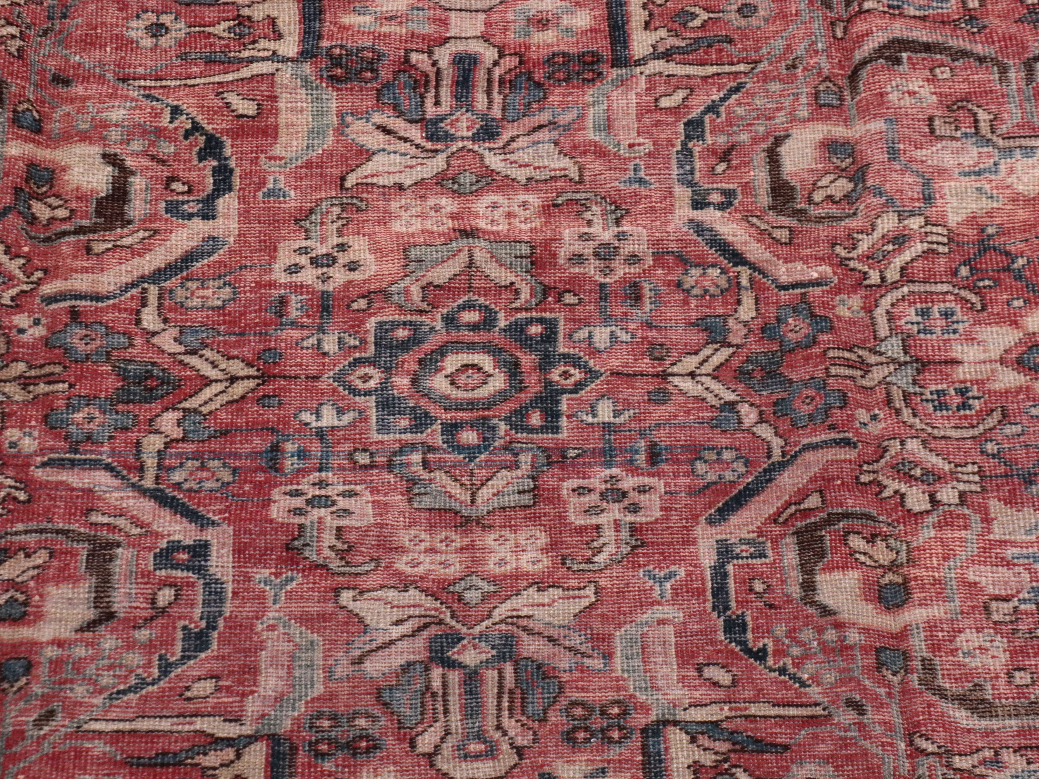 8'5 x 12' Hand-Knotted Persian Heriz Area Rug