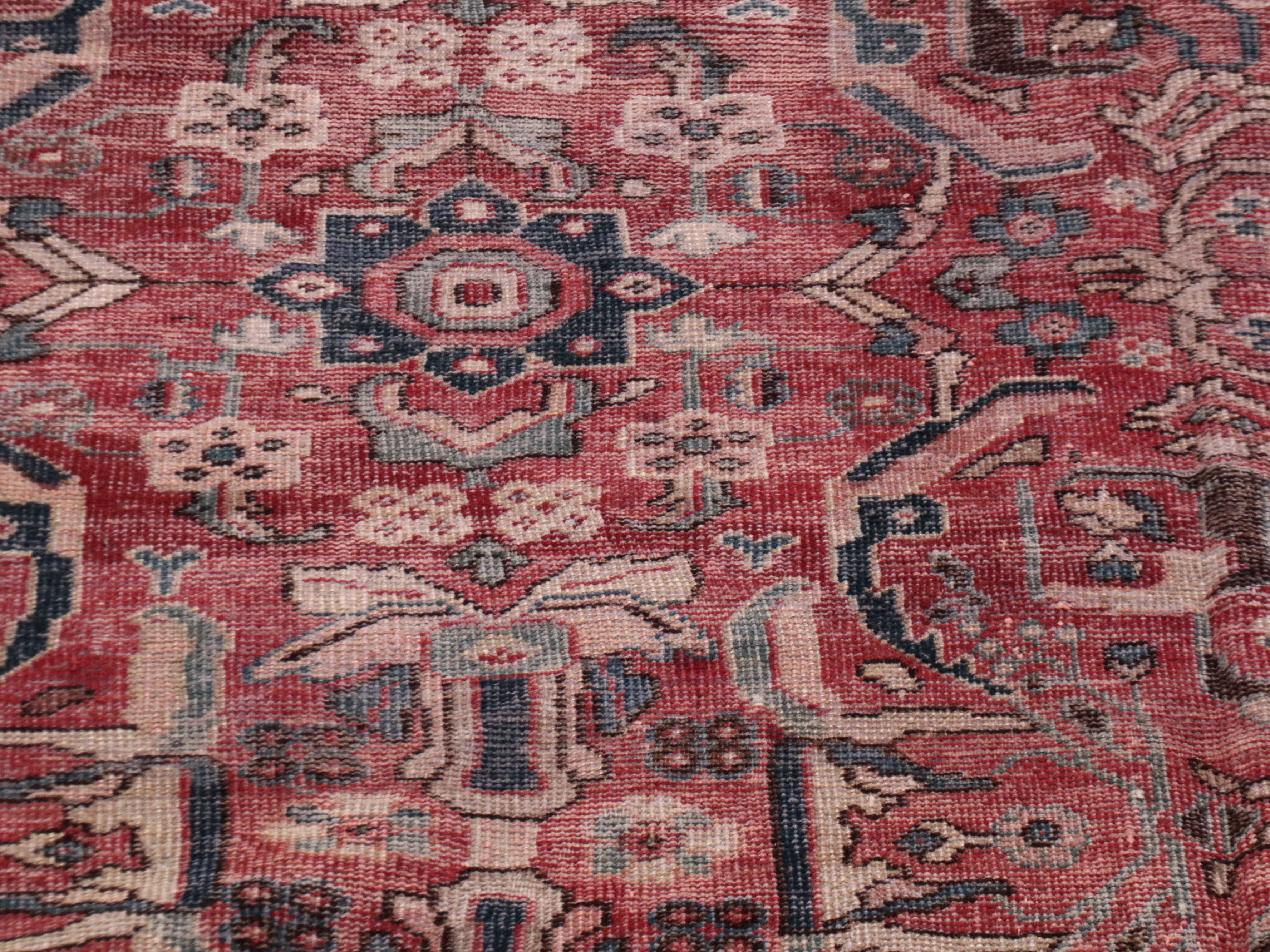 8'5 x 12' Hand-Knotted Persian Heriz Area Rug