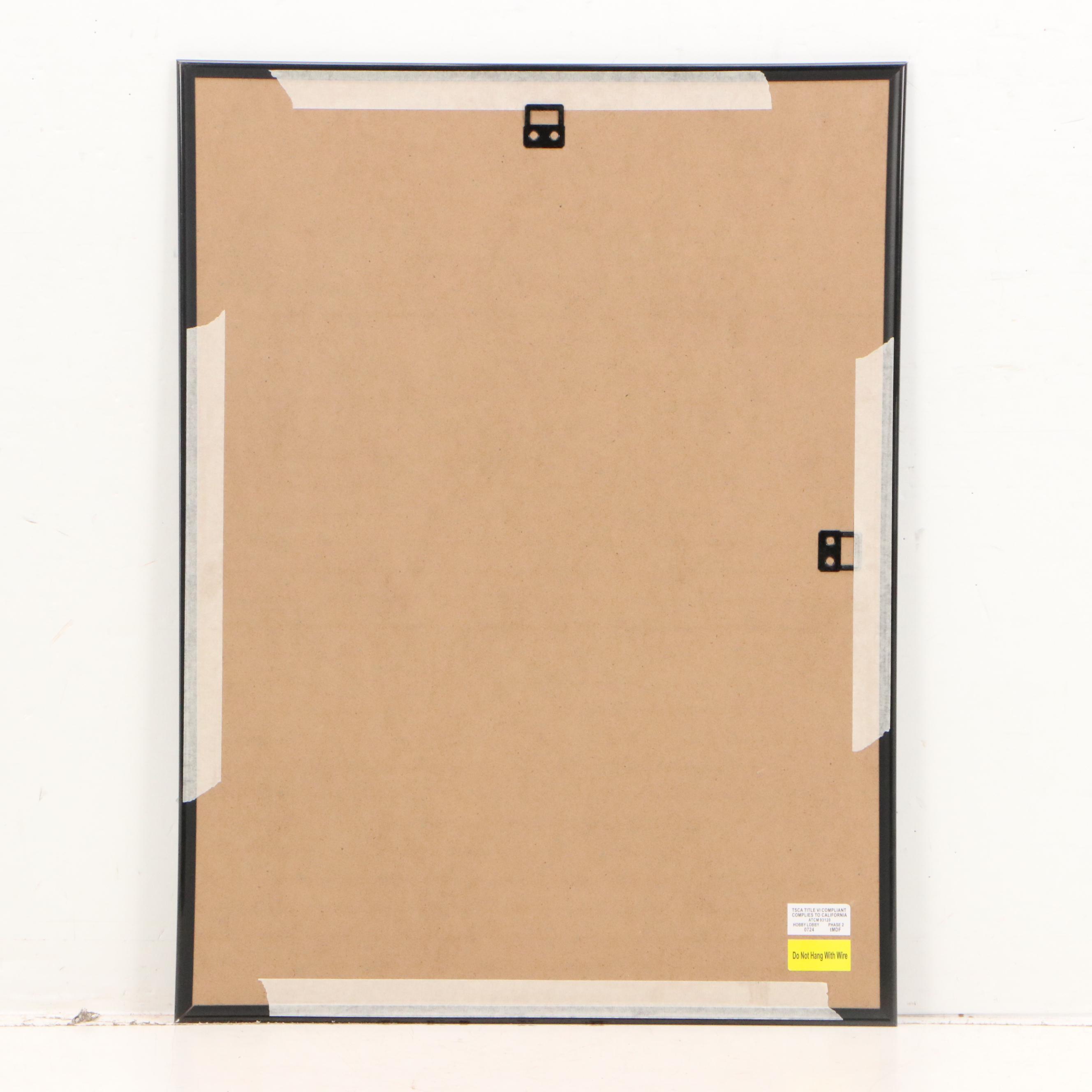 deSanto Acrylic Ink Drawing of Standing Male Nude, 2025