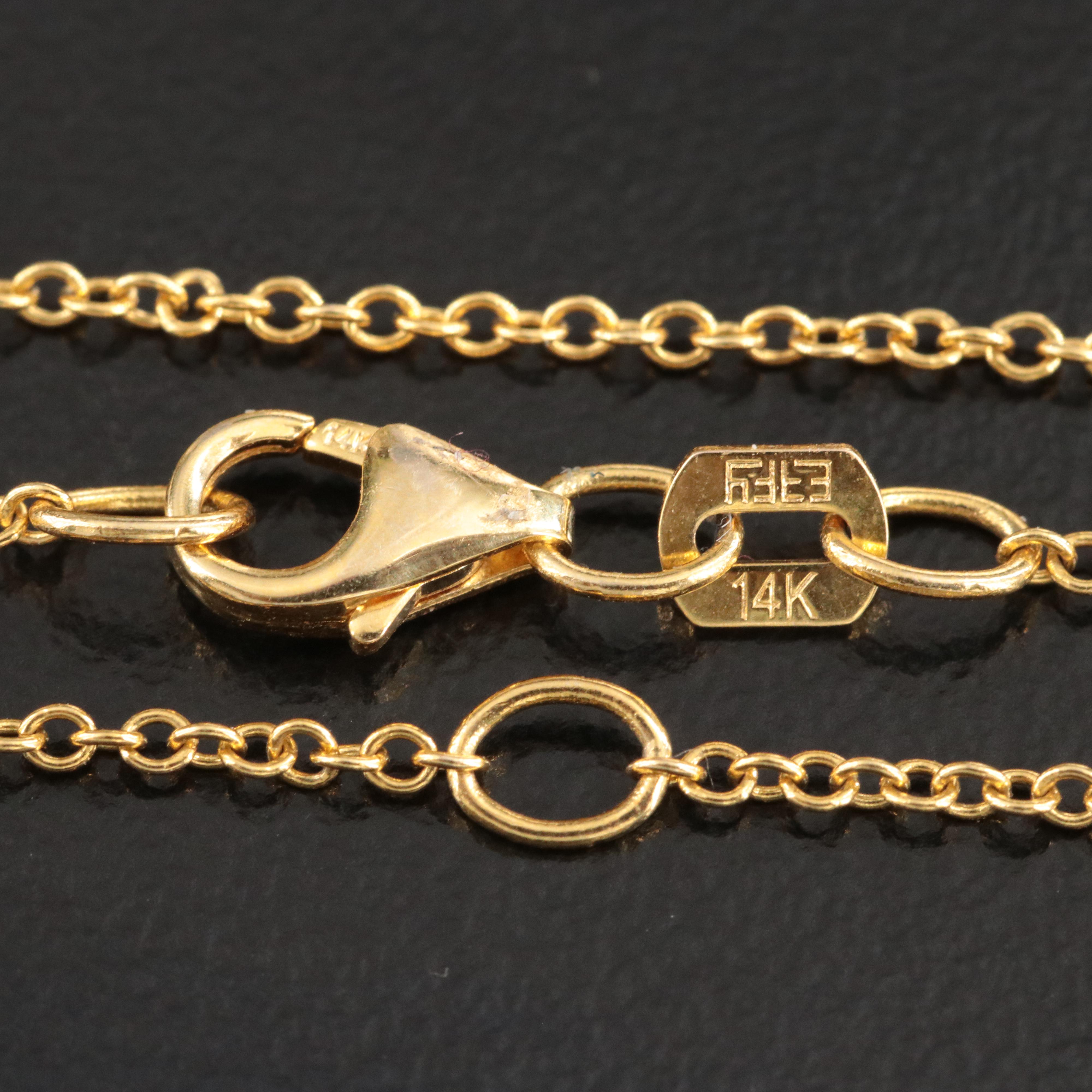 EFFY 14K Sapphire Starfish Pendant Necklace