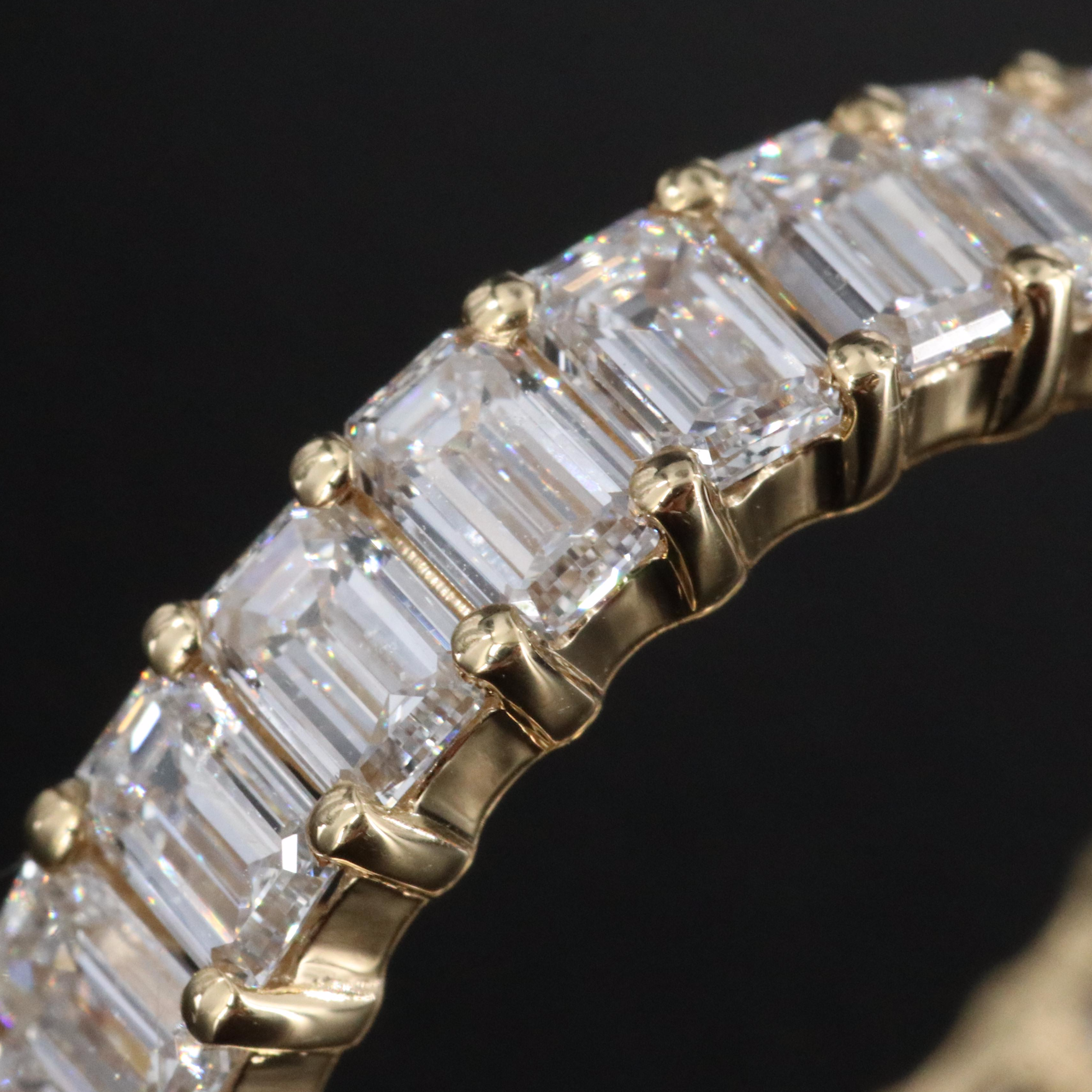 18K 4.23 CTW Lab Grown Diamond Eternity Ring