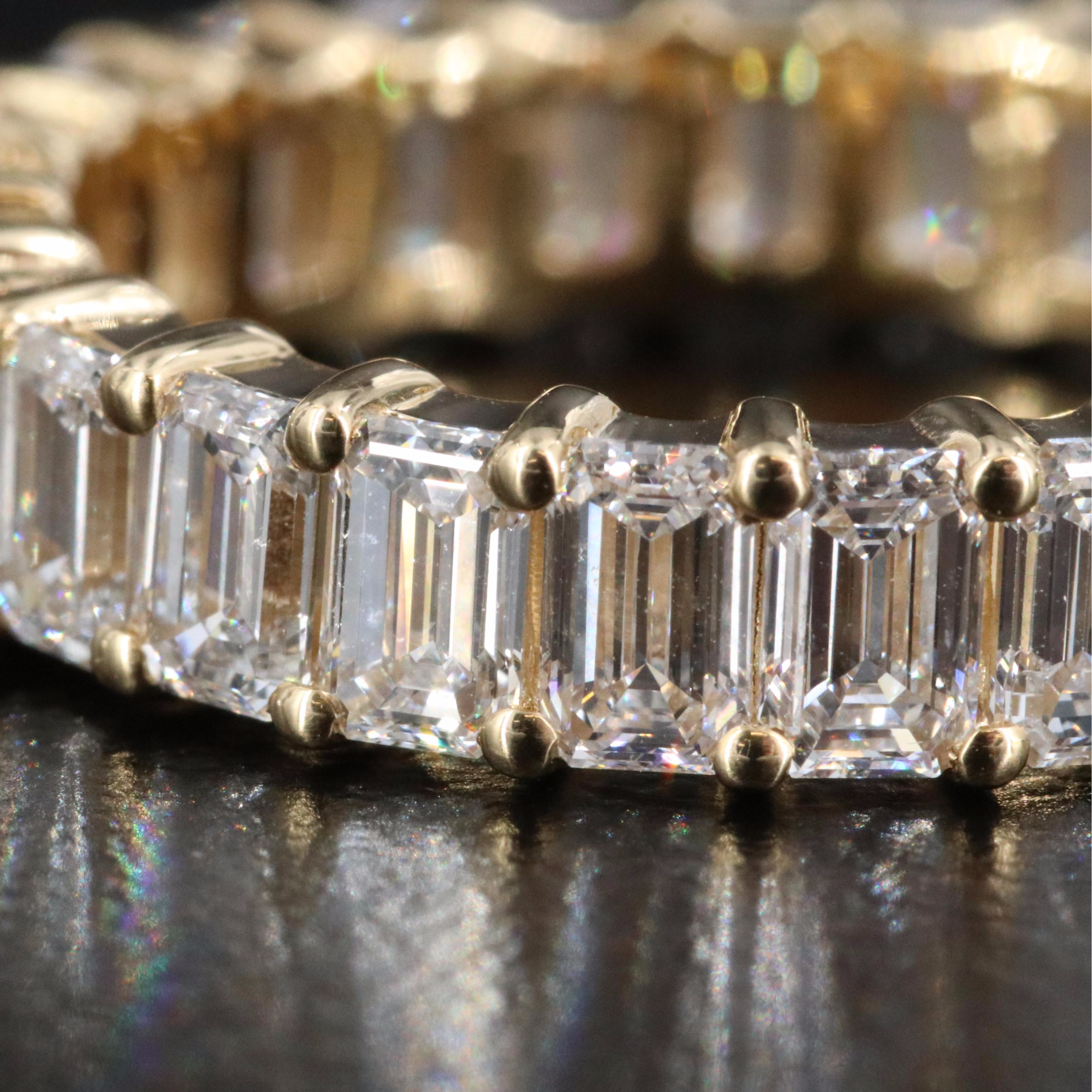 18K 4.23 CTW Lab Grown Diamond Eternity Ring