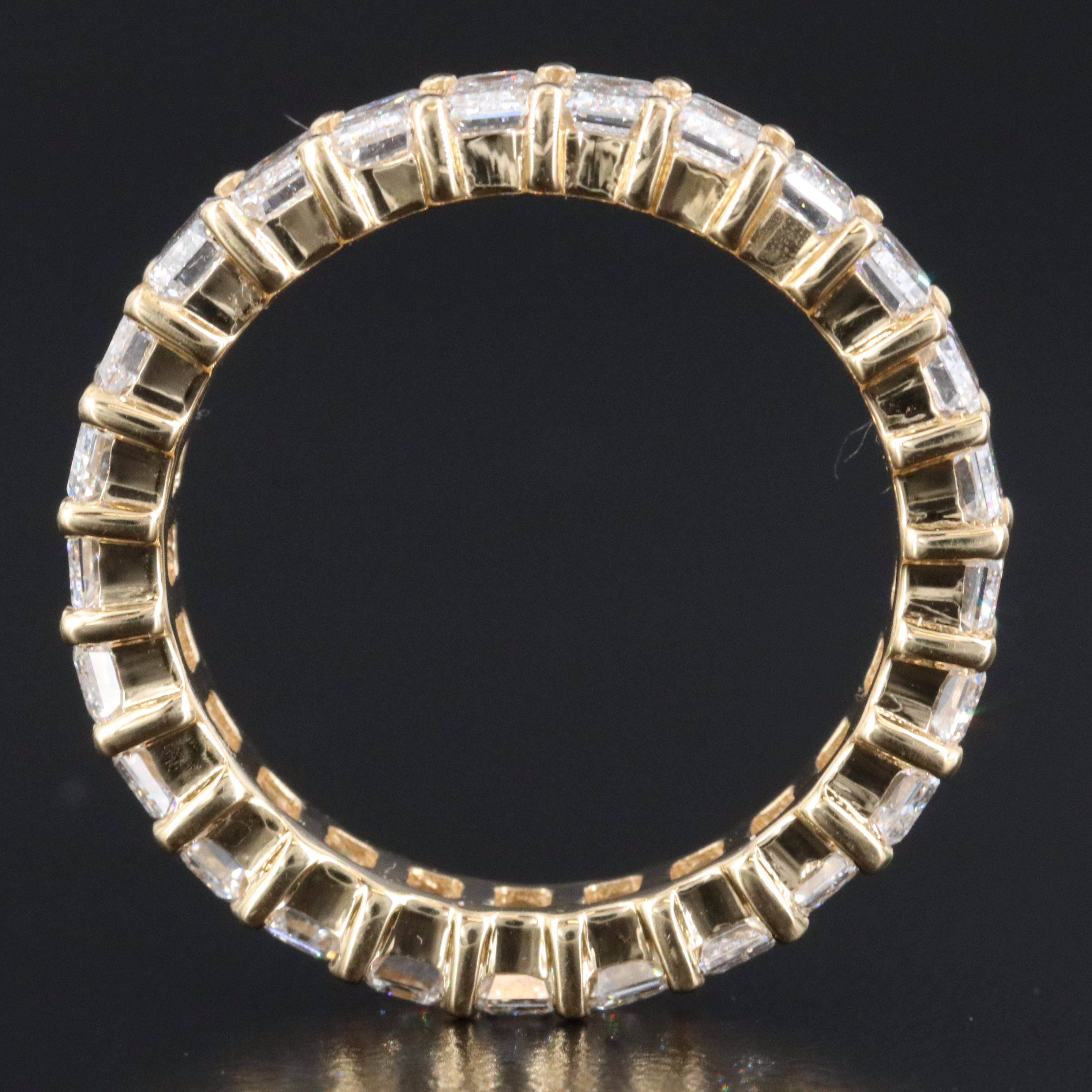 18K 4.23 CTW Lab Grown Diamond Eternity Ring